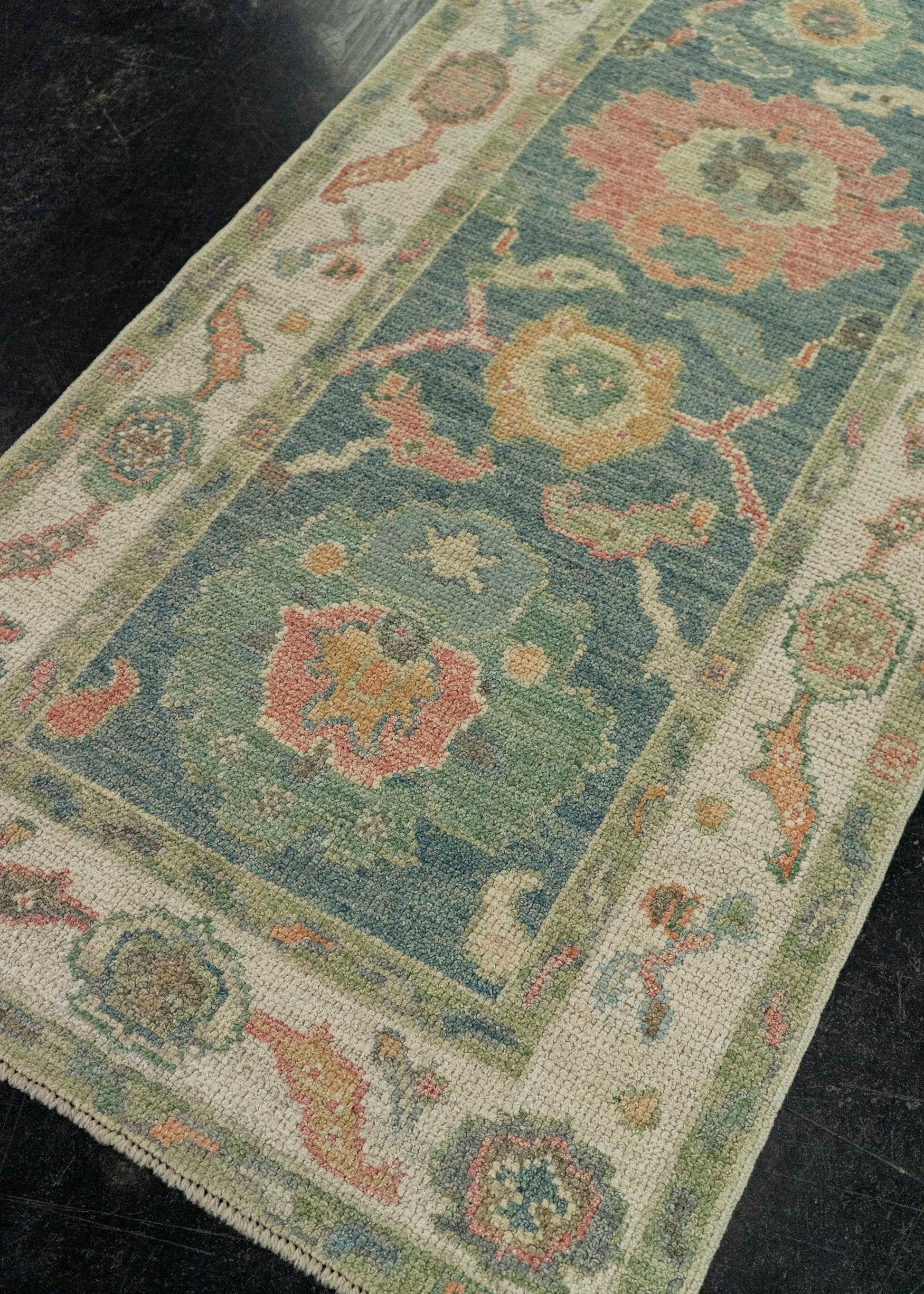 Turkish Oushak Rug 2'6" x 6'5" #20217