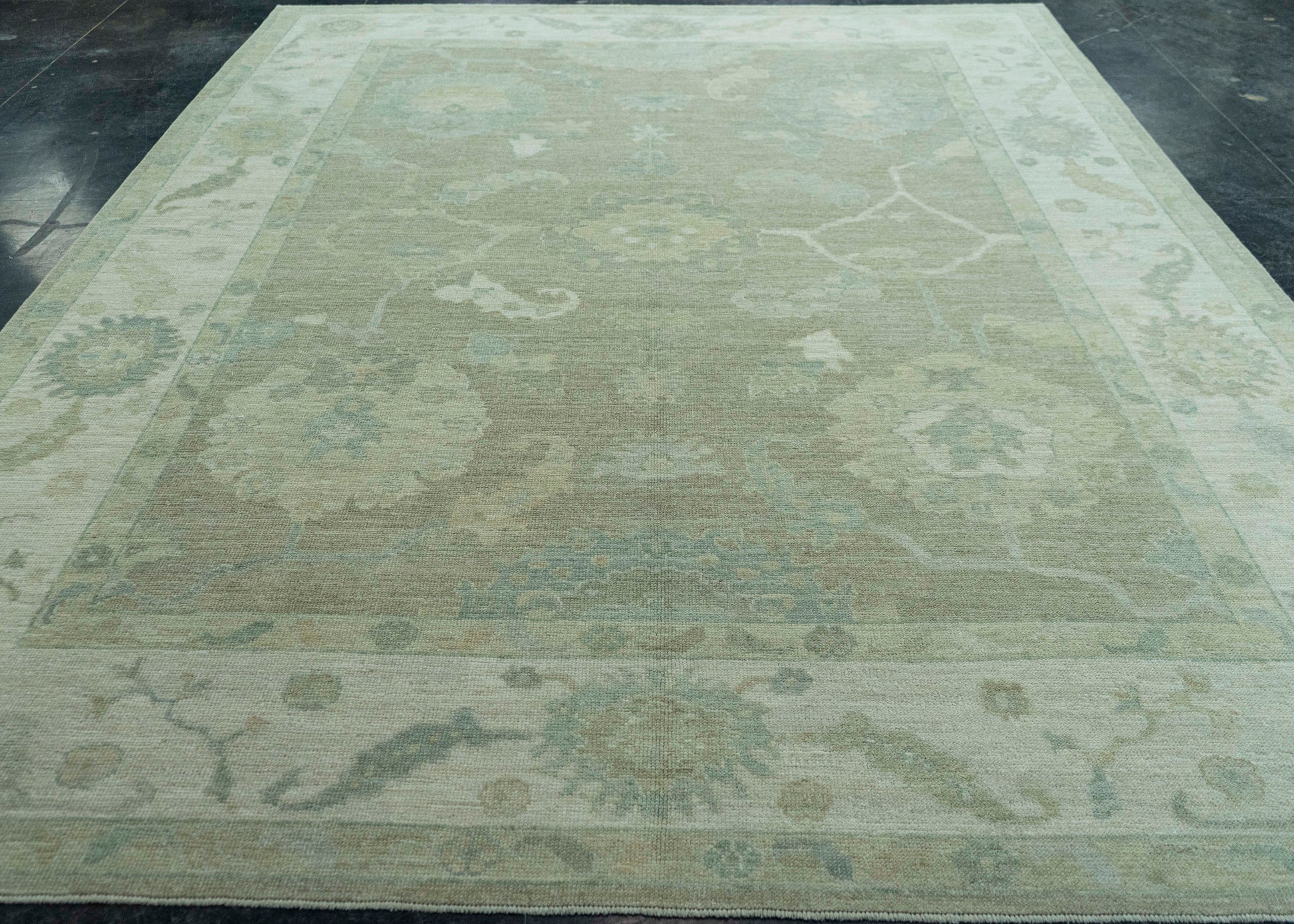 Turkish Oushak Rug 9'2" x 12'4" #19424