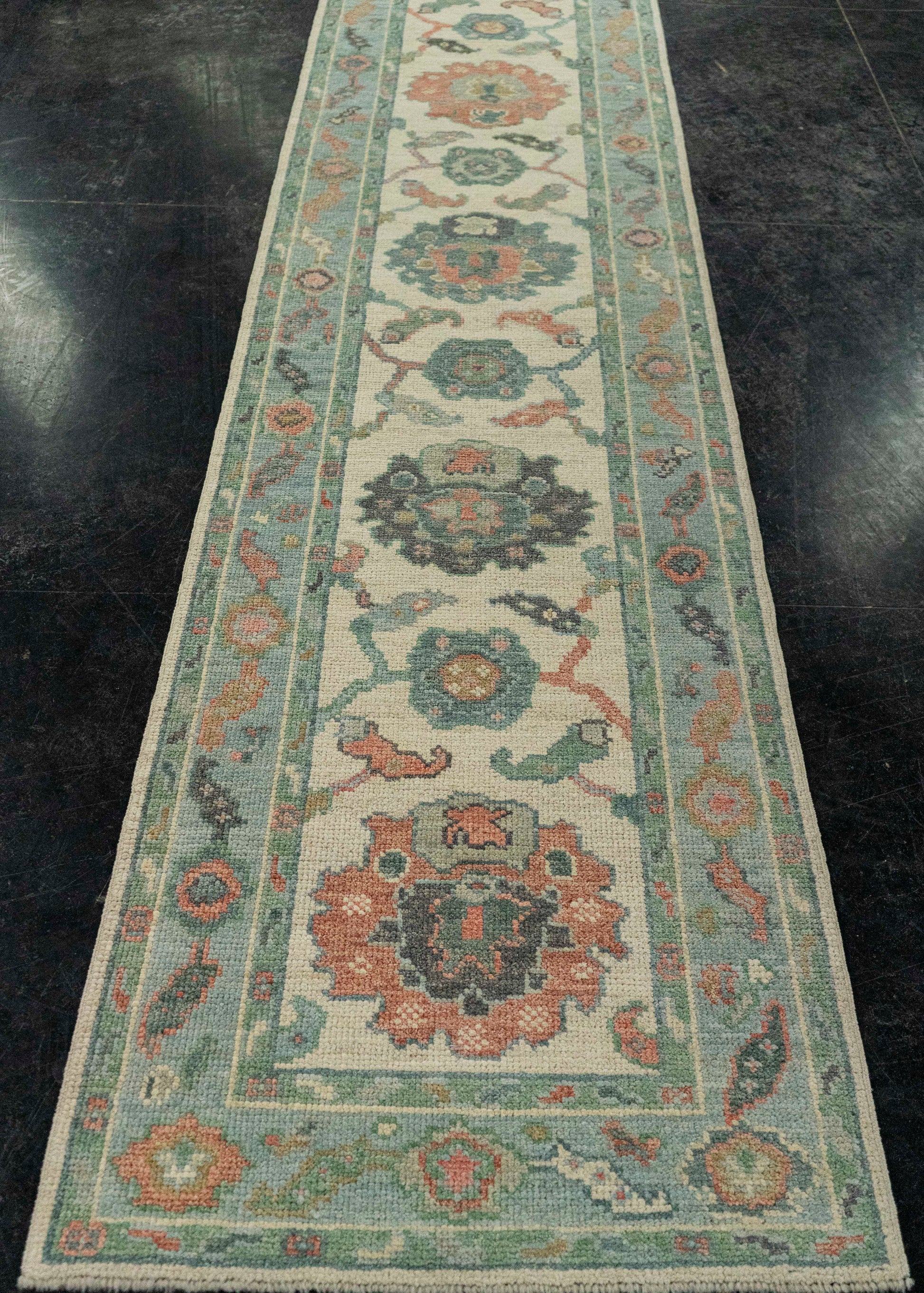 Turkish Oushak Rug 2'3" x 10'2" #20208