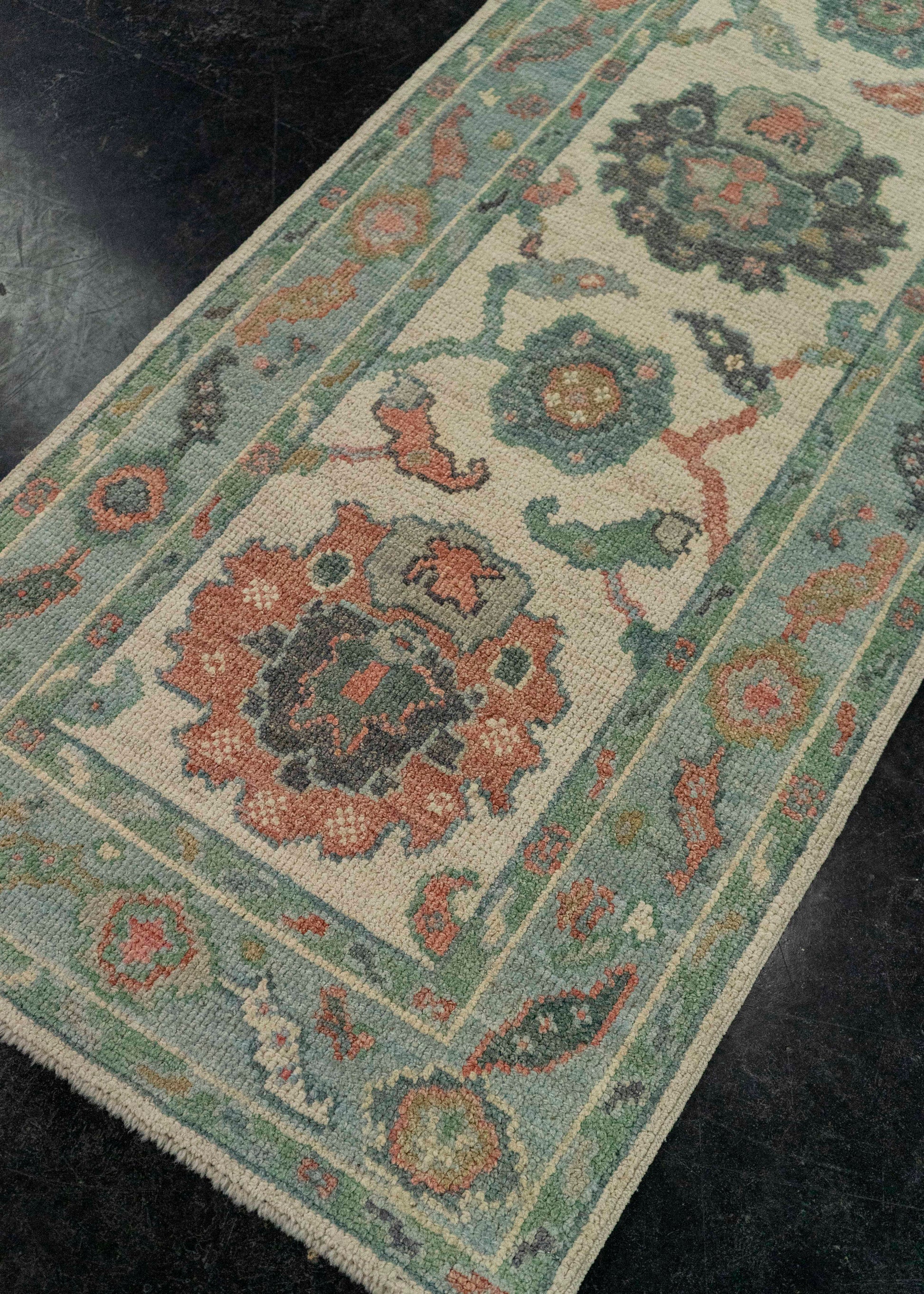 Turkish Oushak Rug 2'3" x 10'2" #20208