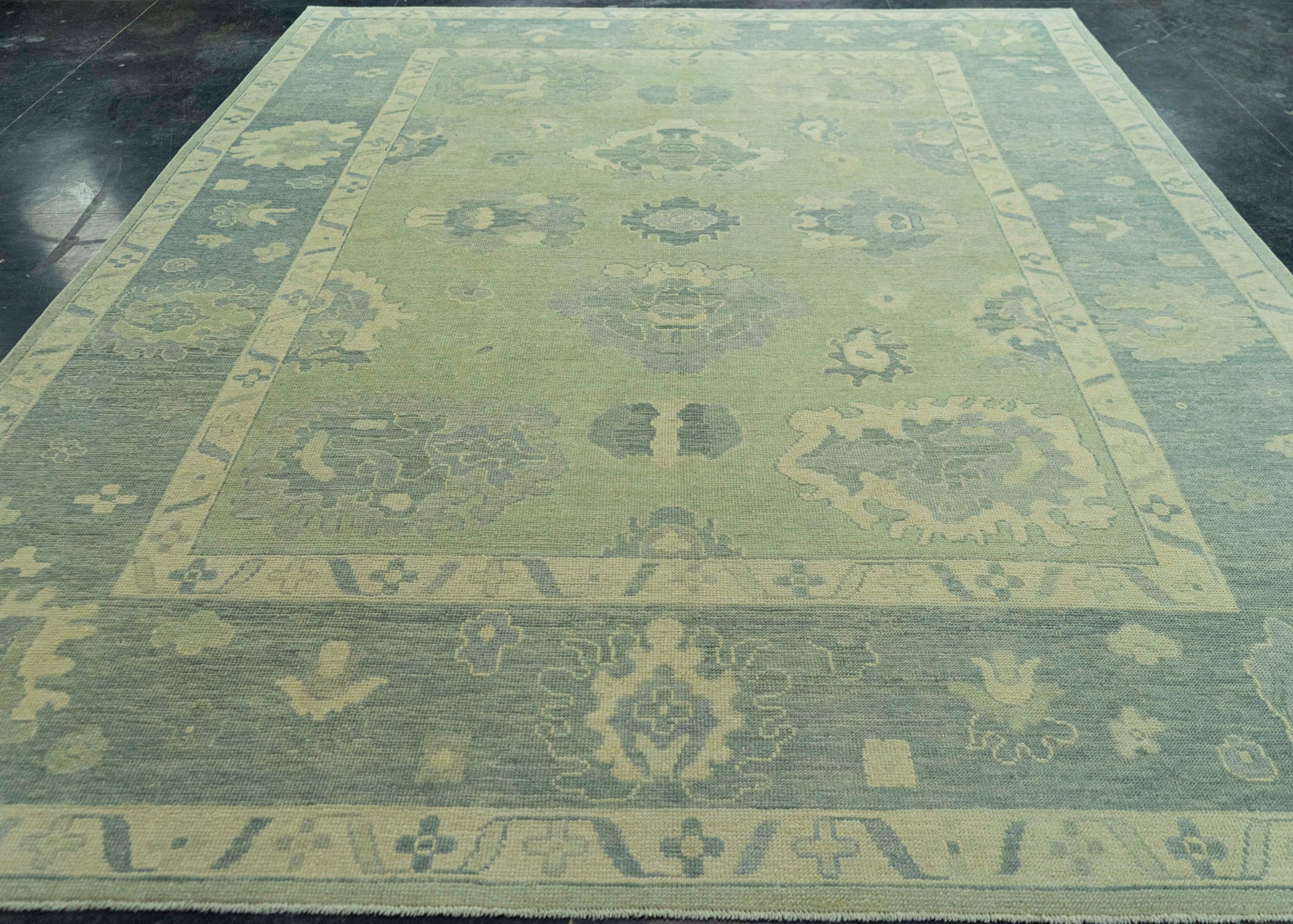 Turkish Oushak Rug 9'2" x 11'10" #19054