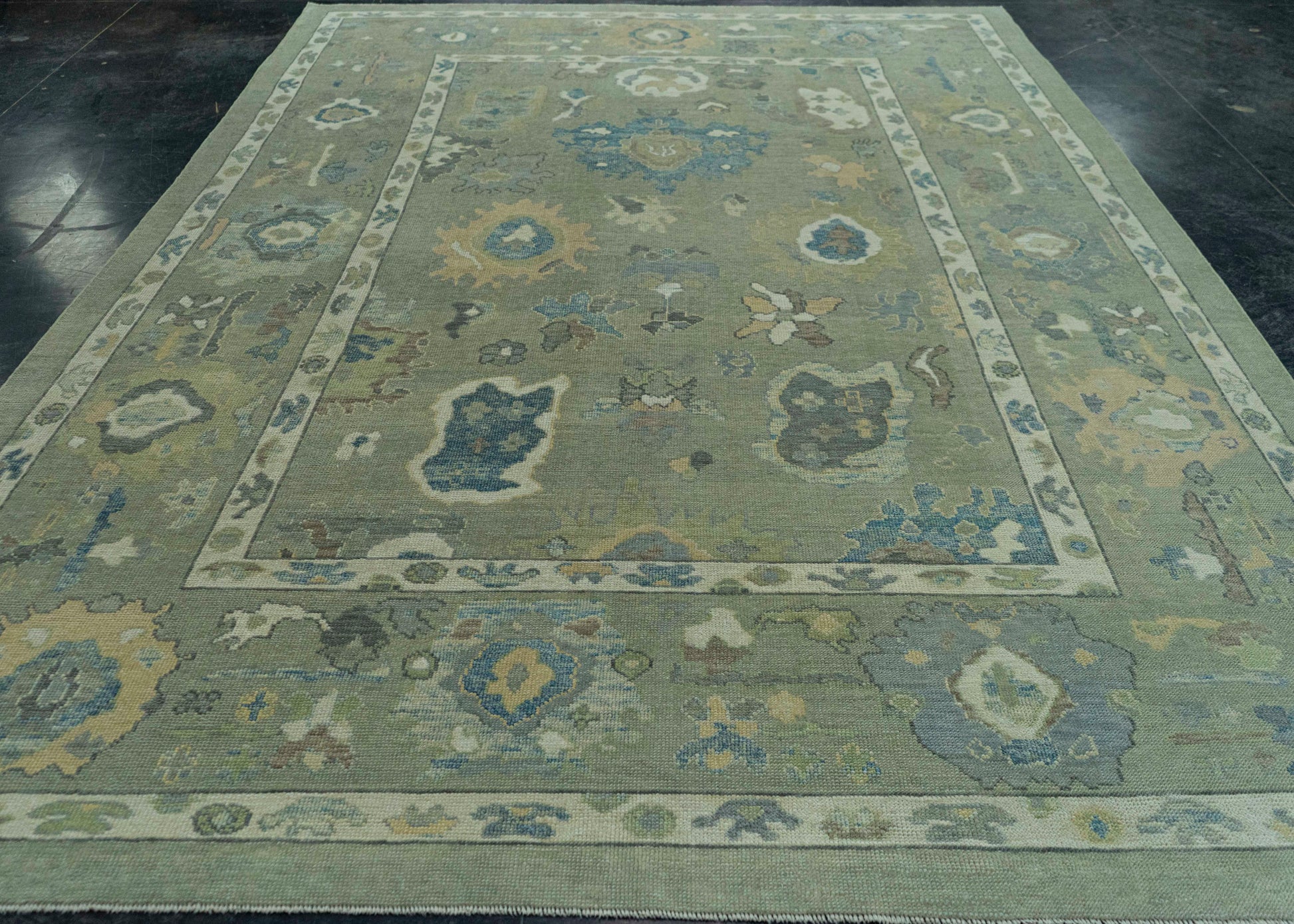 Turkish Oushak Rug 8'6" x 12'4" #19183