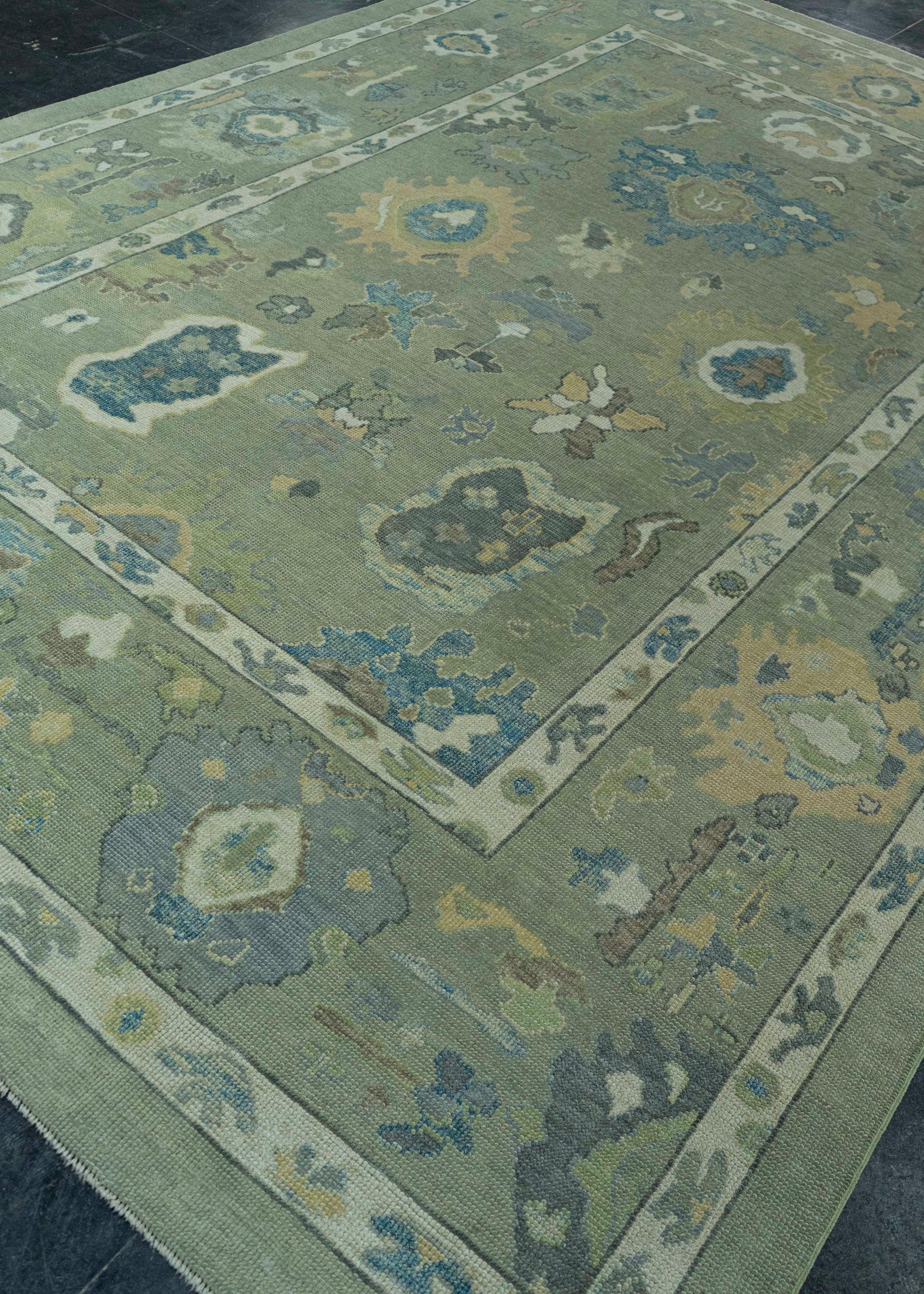 Turkish Oushak Rug 8'6" x 12'4" #19183