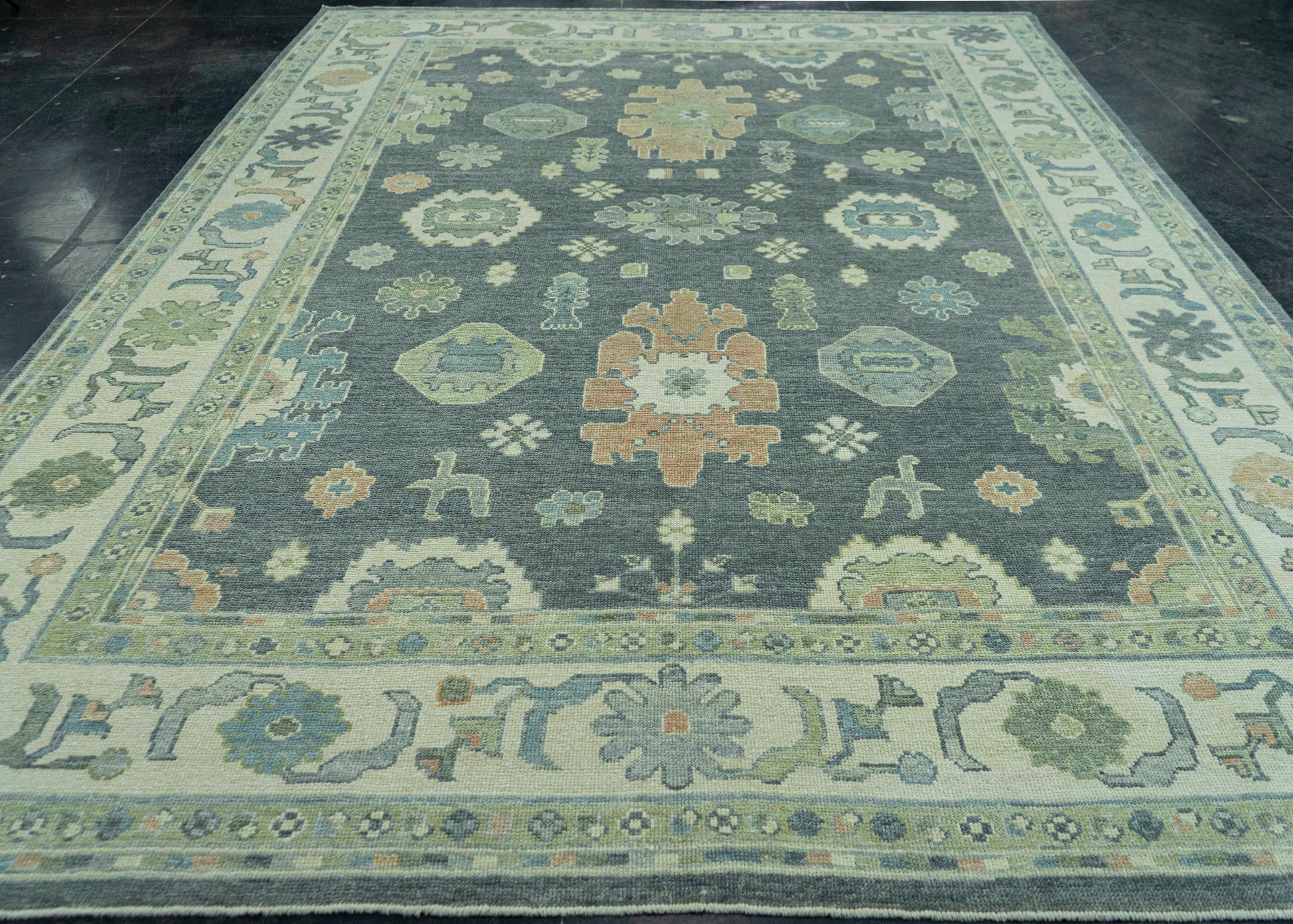 Turkish Oushak Rug 9'2" x 12'10" #19222