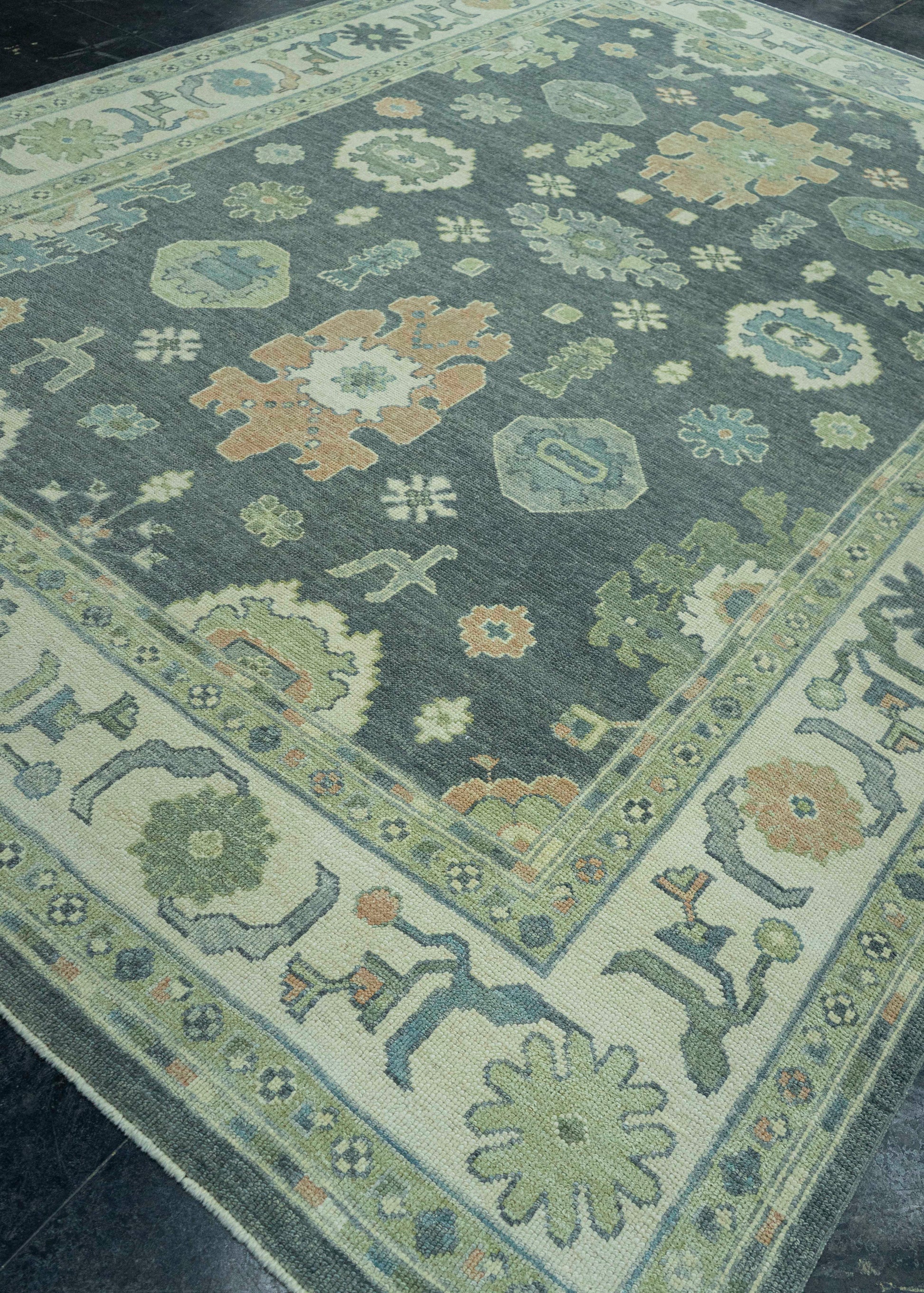 Turkish Oushak Rug 9'2" x 12'10" #19222