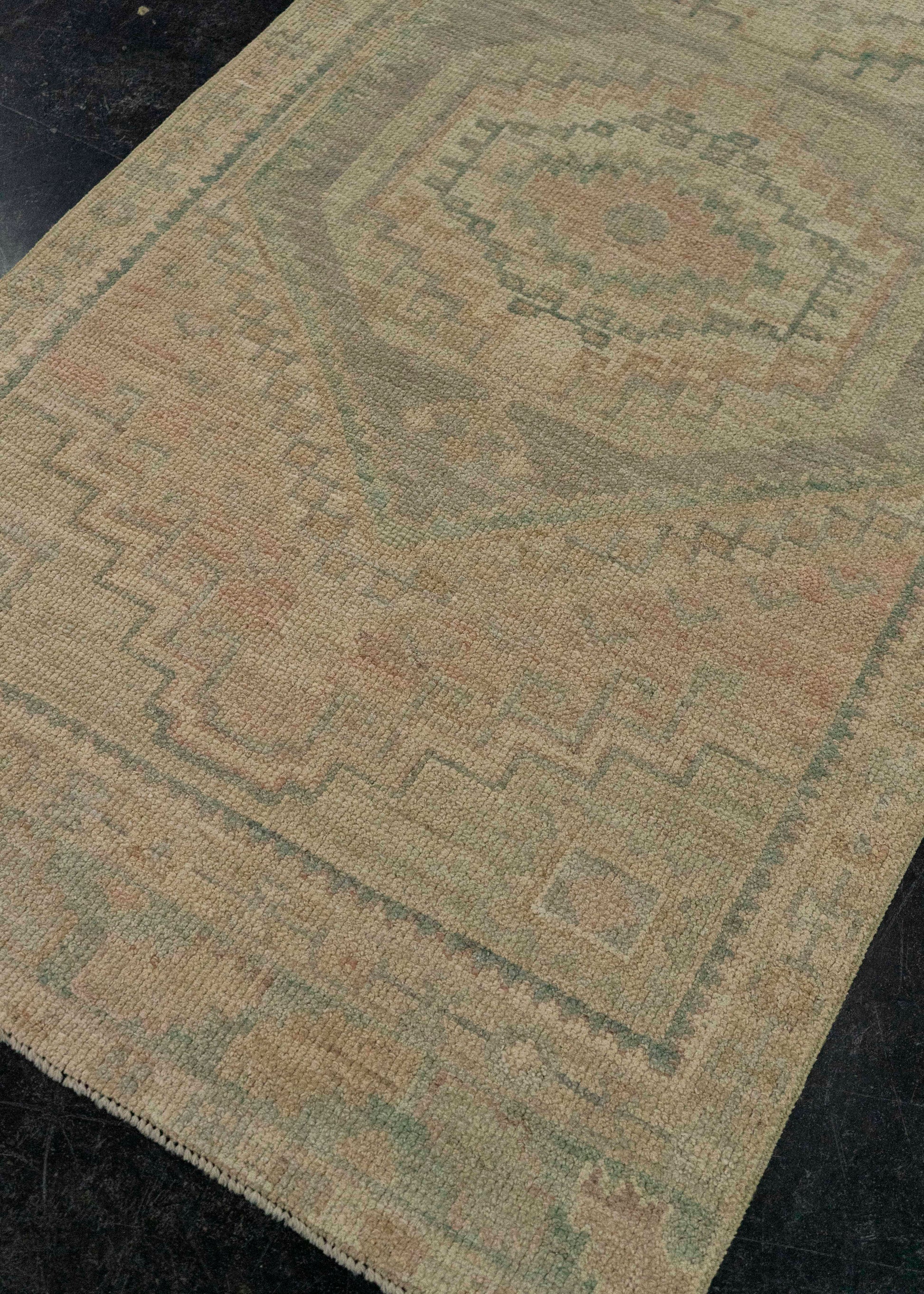 Turkish Oushak Rug 3'2" x 9'11" #20255