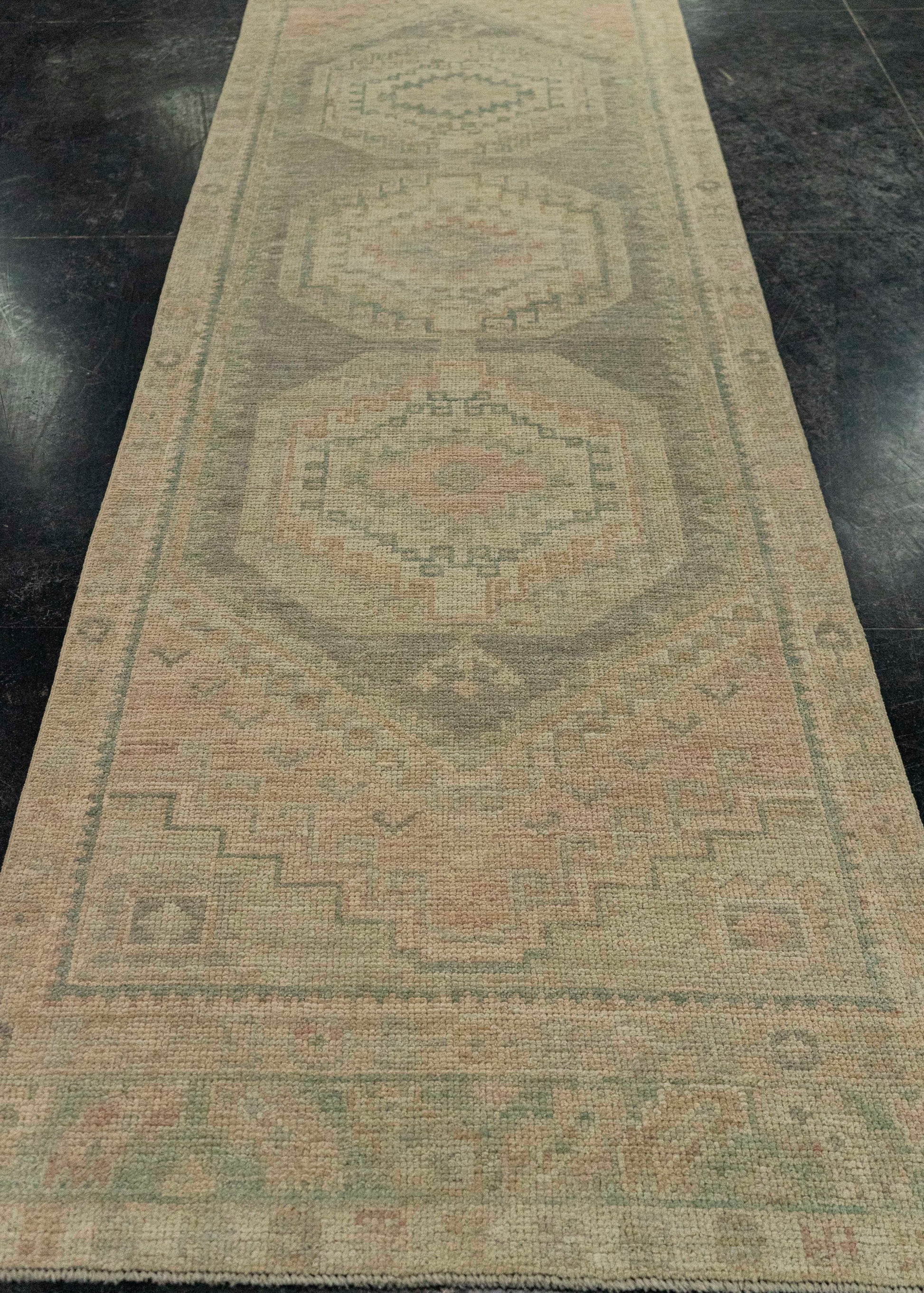 Turkish Oushak Rug 2'11" x 10'2" #20257