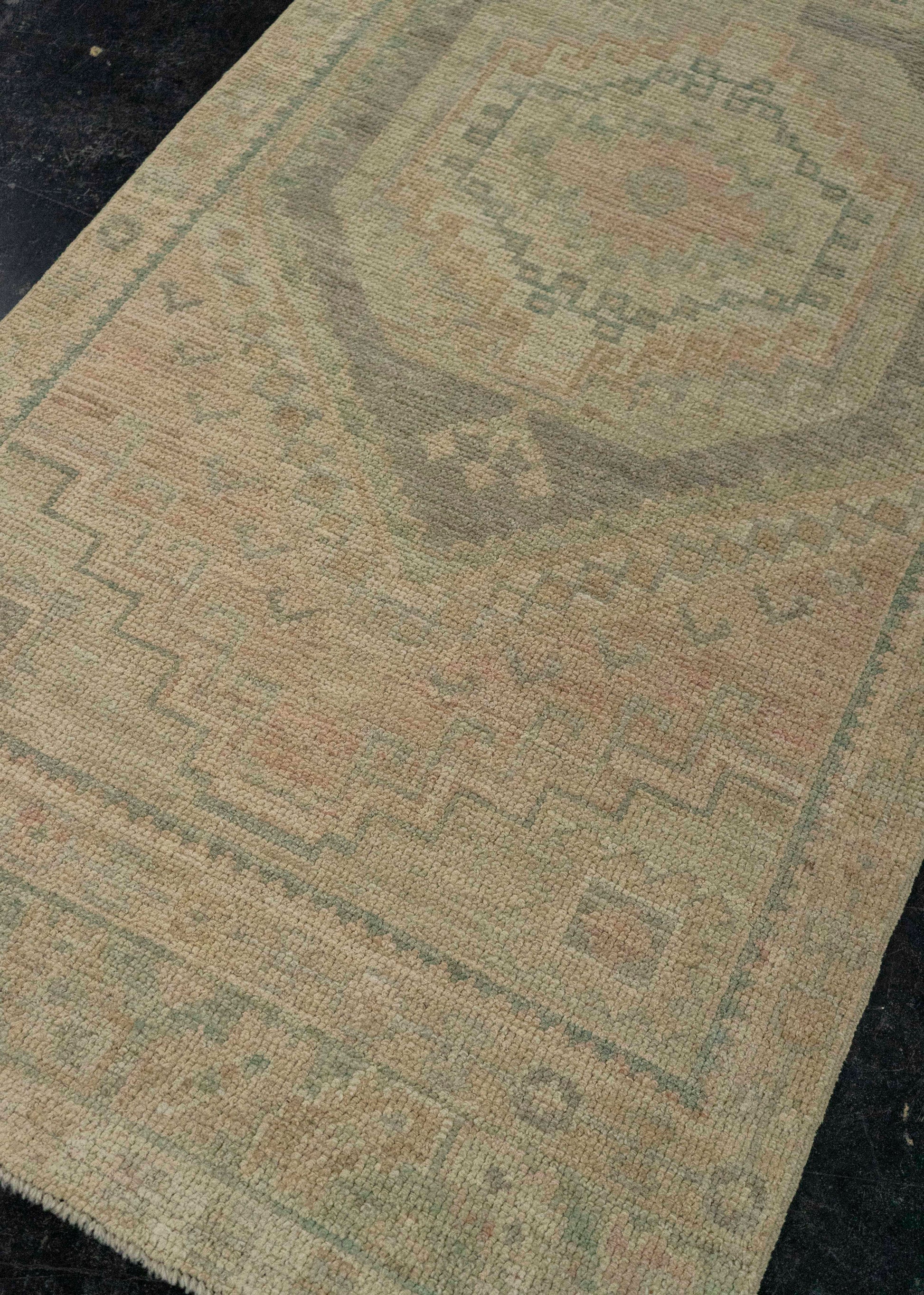 Turkish Oushak Rug 2'11" x 10'2" #20257