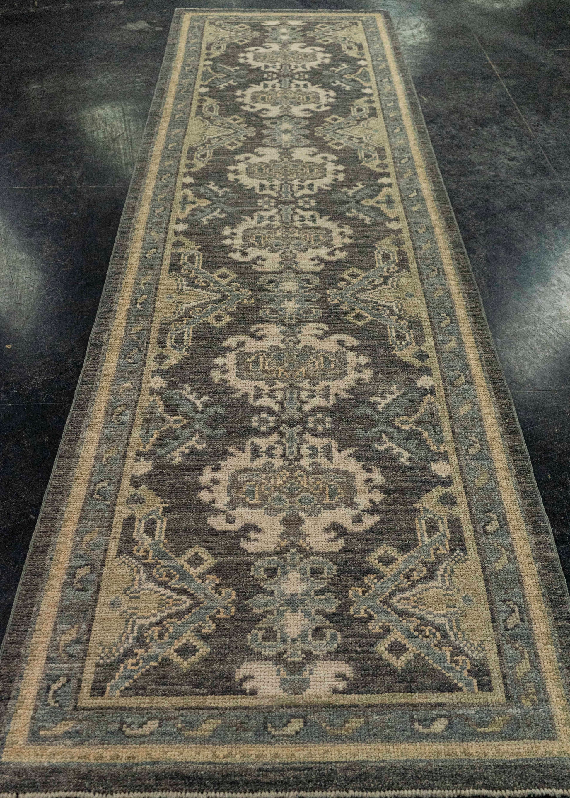 Turkish Oushak Rug 2'11" x 10'7" #20204
