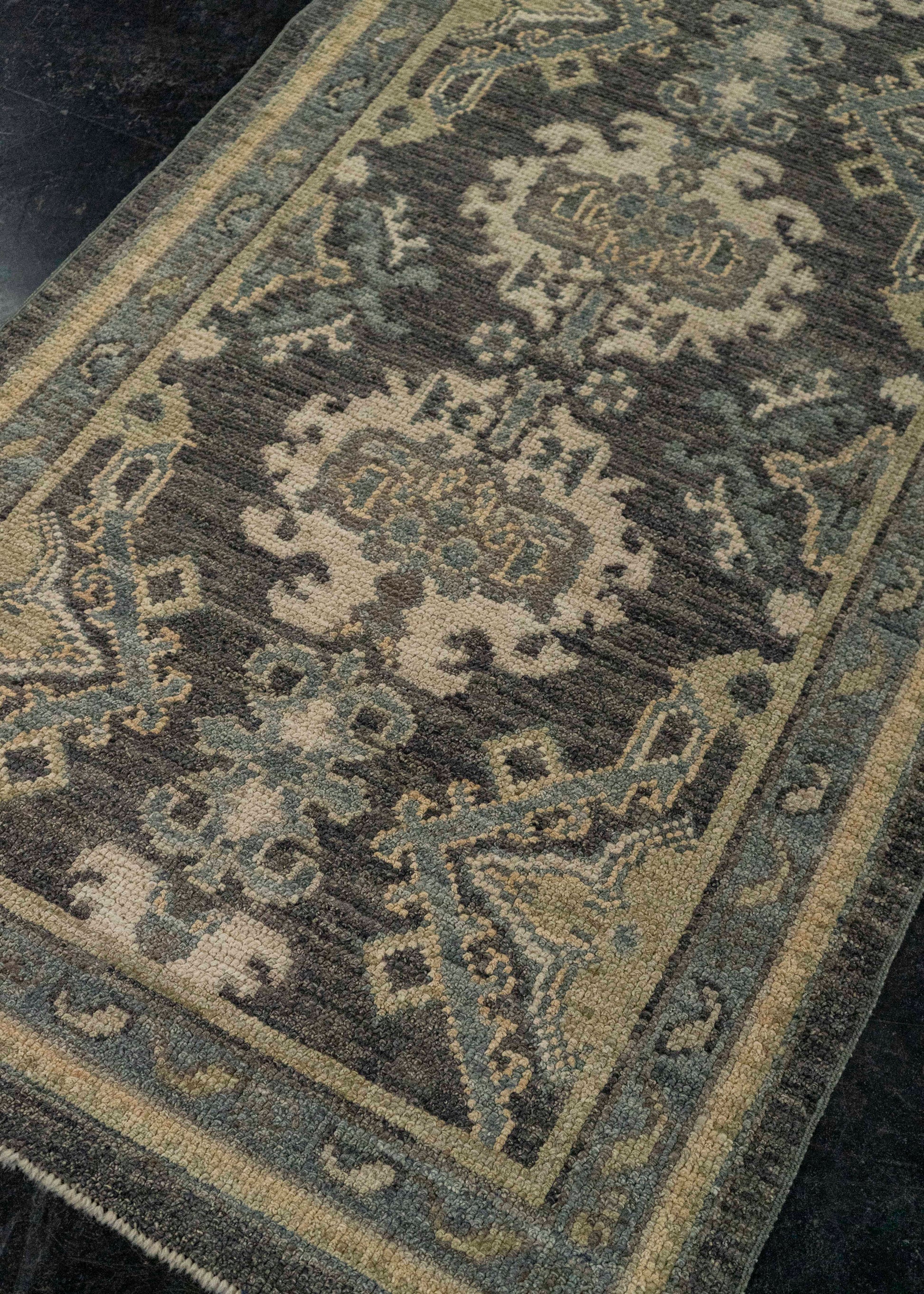 Turkish Oushak Rug 2'11" x 10'7" #20204