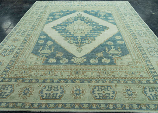 Turkish Oushak Antique Look Rug 9'2" x 12'4" #20091