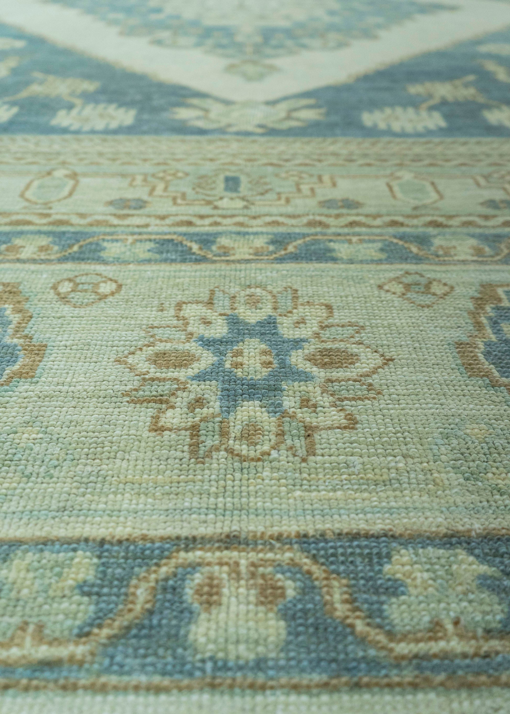 Turkish Oushak Antique Look Rug 9'2" x 12'4" #20091