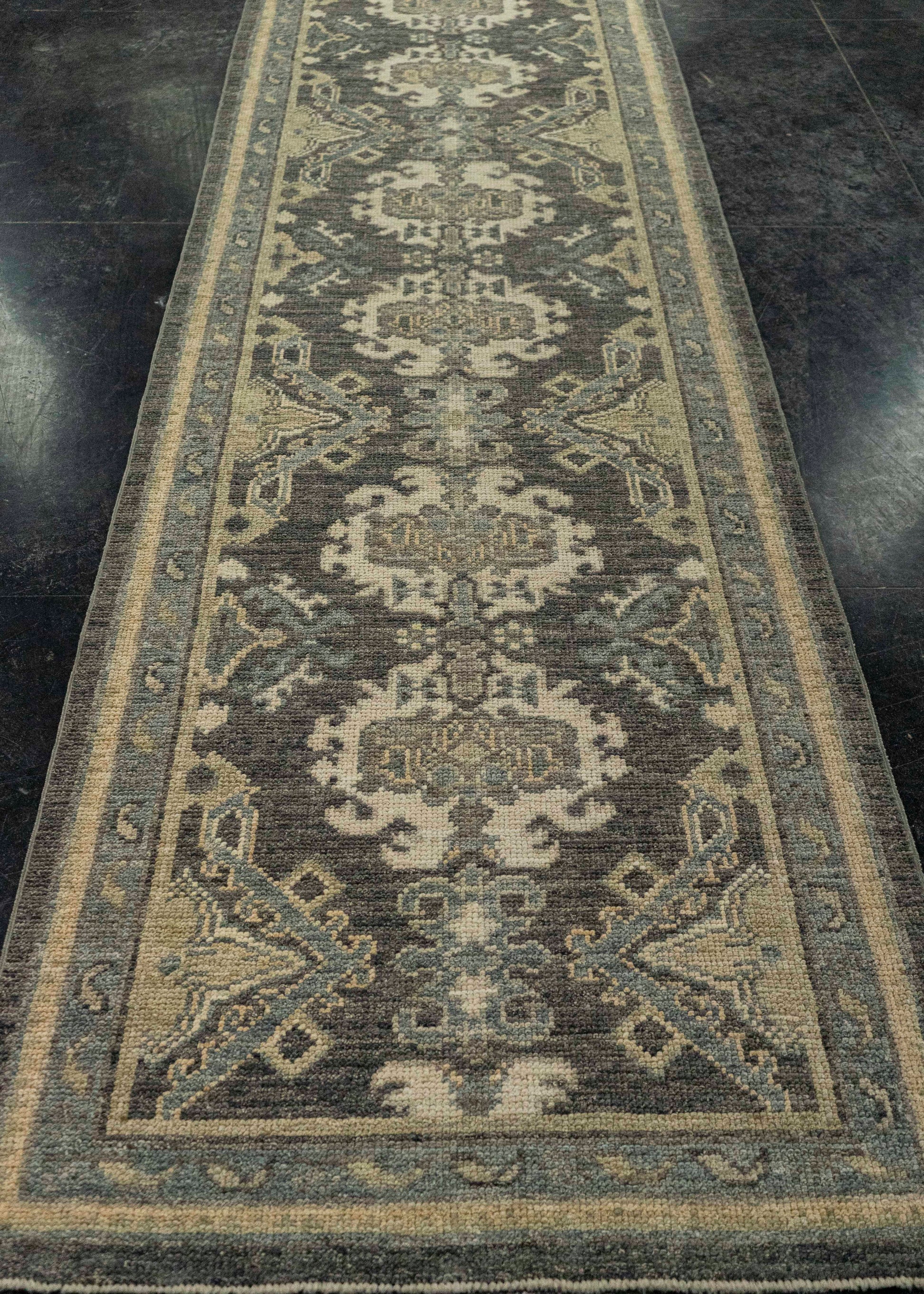 Turkish Oushak Rug 2'10" x 10'6" #20223