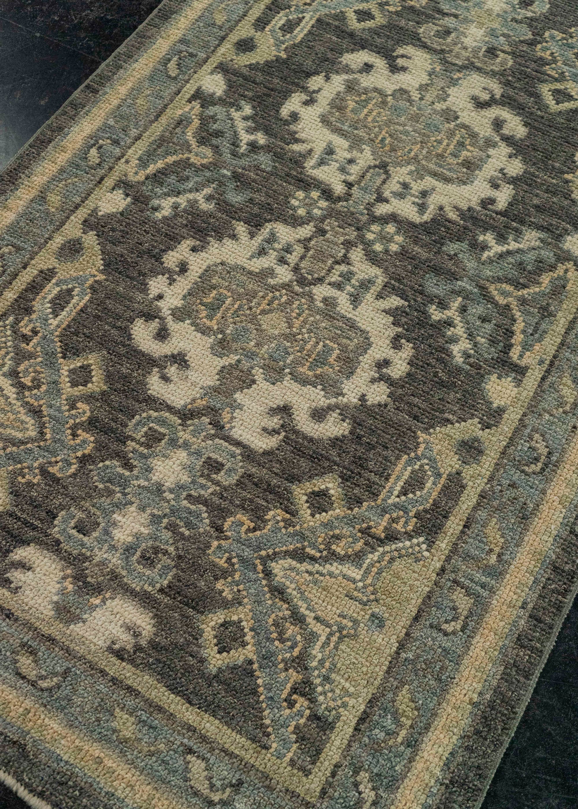 Turkish Oushak Rug 2'10" x 10'6" #20223