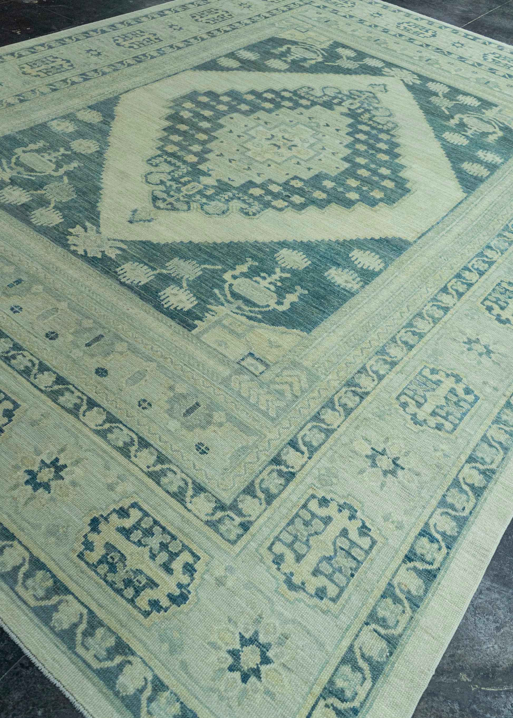 Turkish Oushak Antique Look Rug 9'6" x 13' #20082