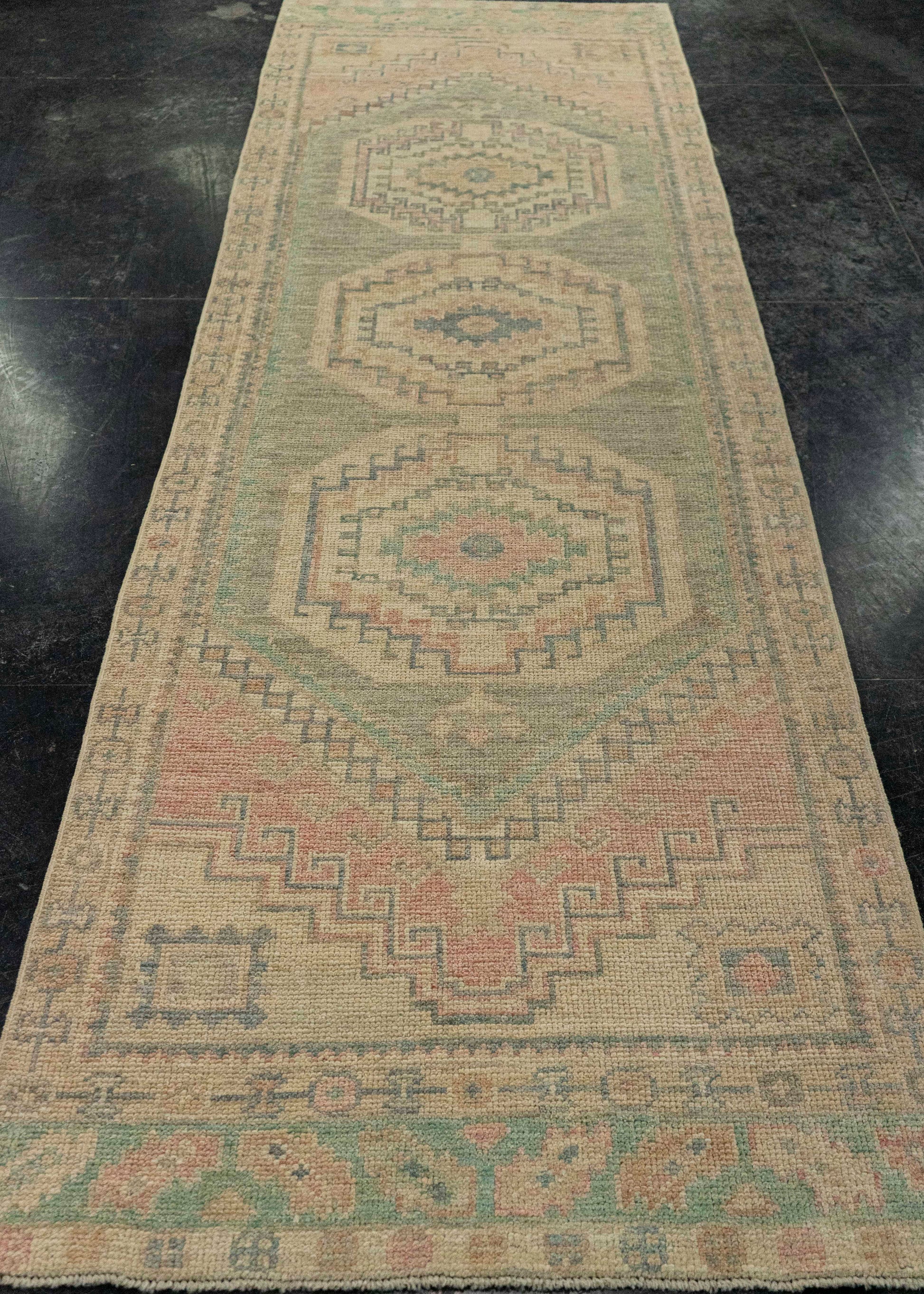 Turkish Oushak Rug 2'11" x 9'11" #20213