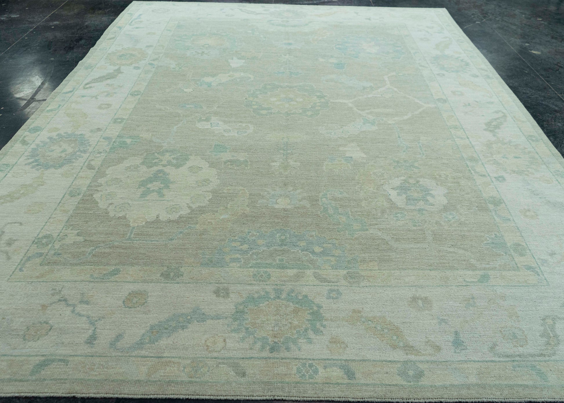 Turkish Oushak Rug 9'2" x 12'5" #19354