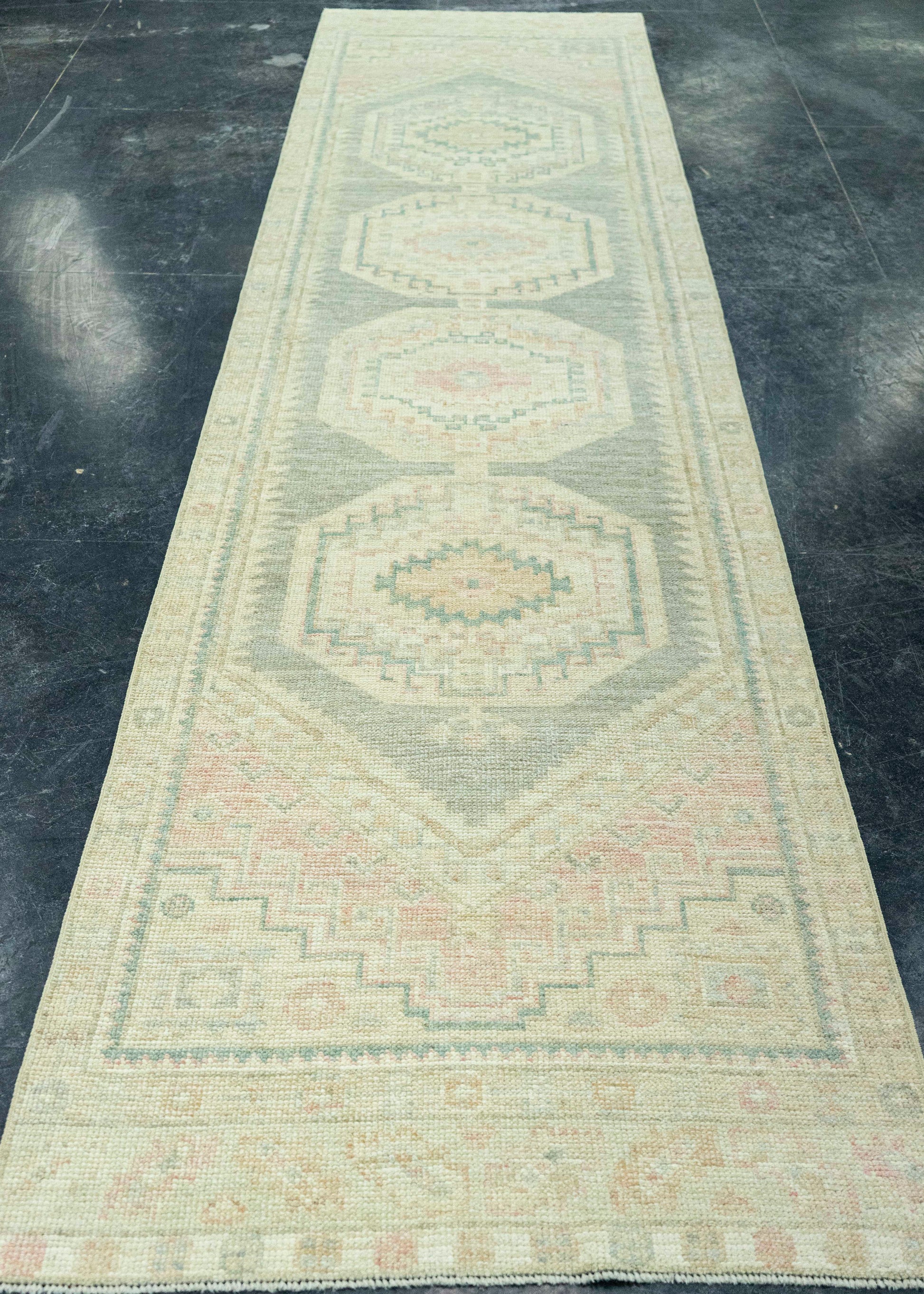 Turkish Oushak Rug 2'11" x 12'7" #20262