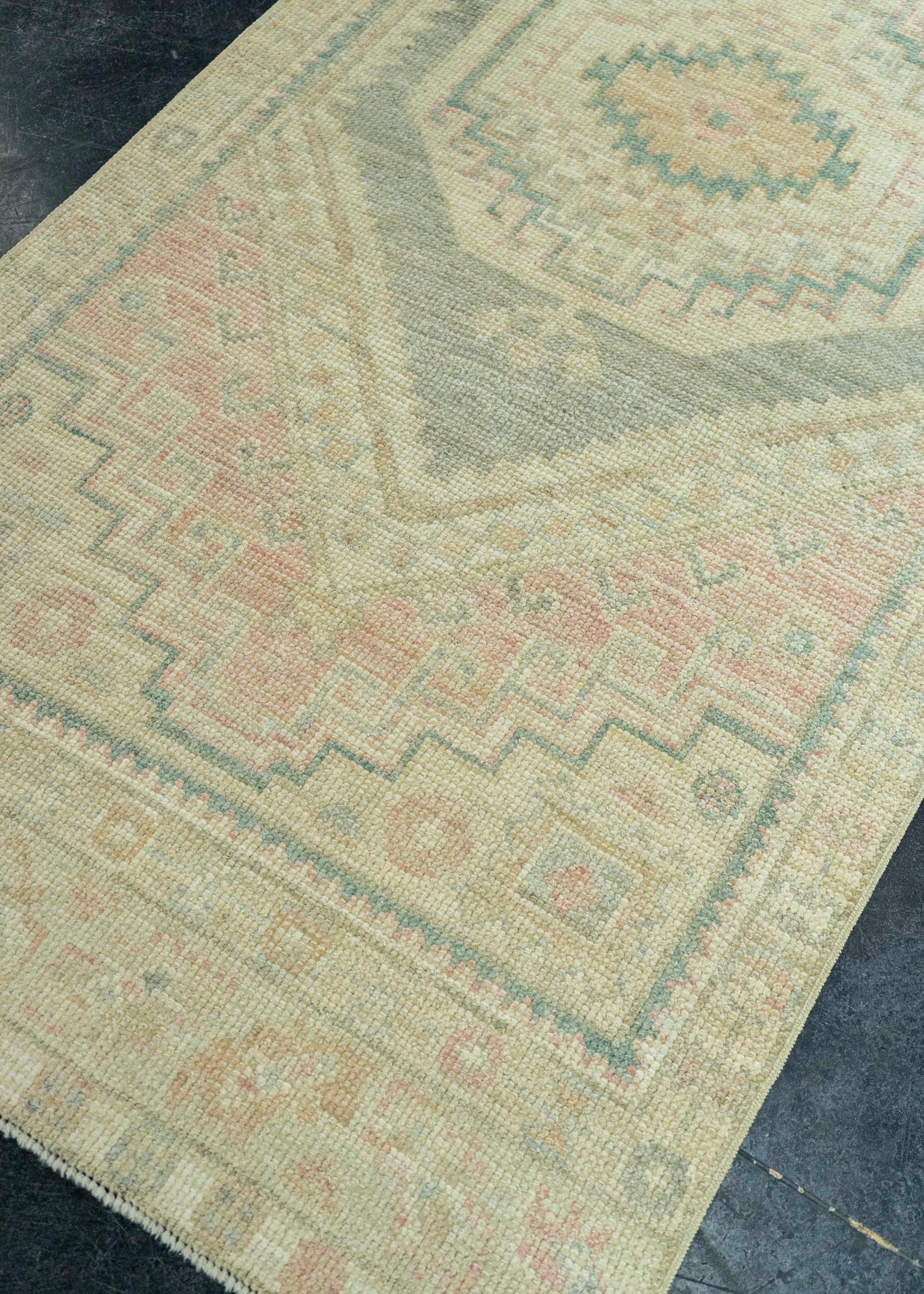 Turkish Oushak Rug 2'11" x 12'7" #20262