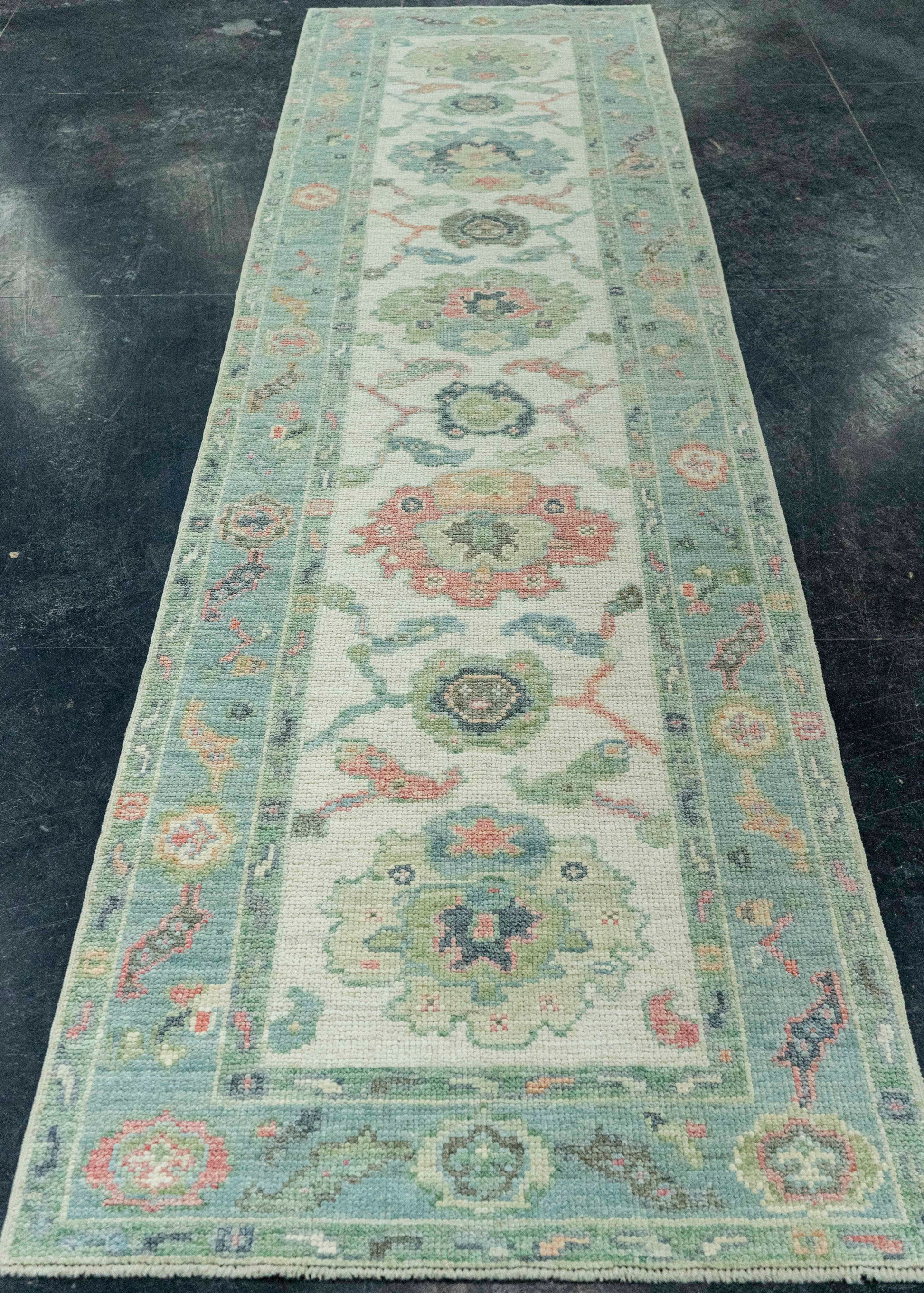 Turkish Oushak Rug 2'8" x 10'4" #20259