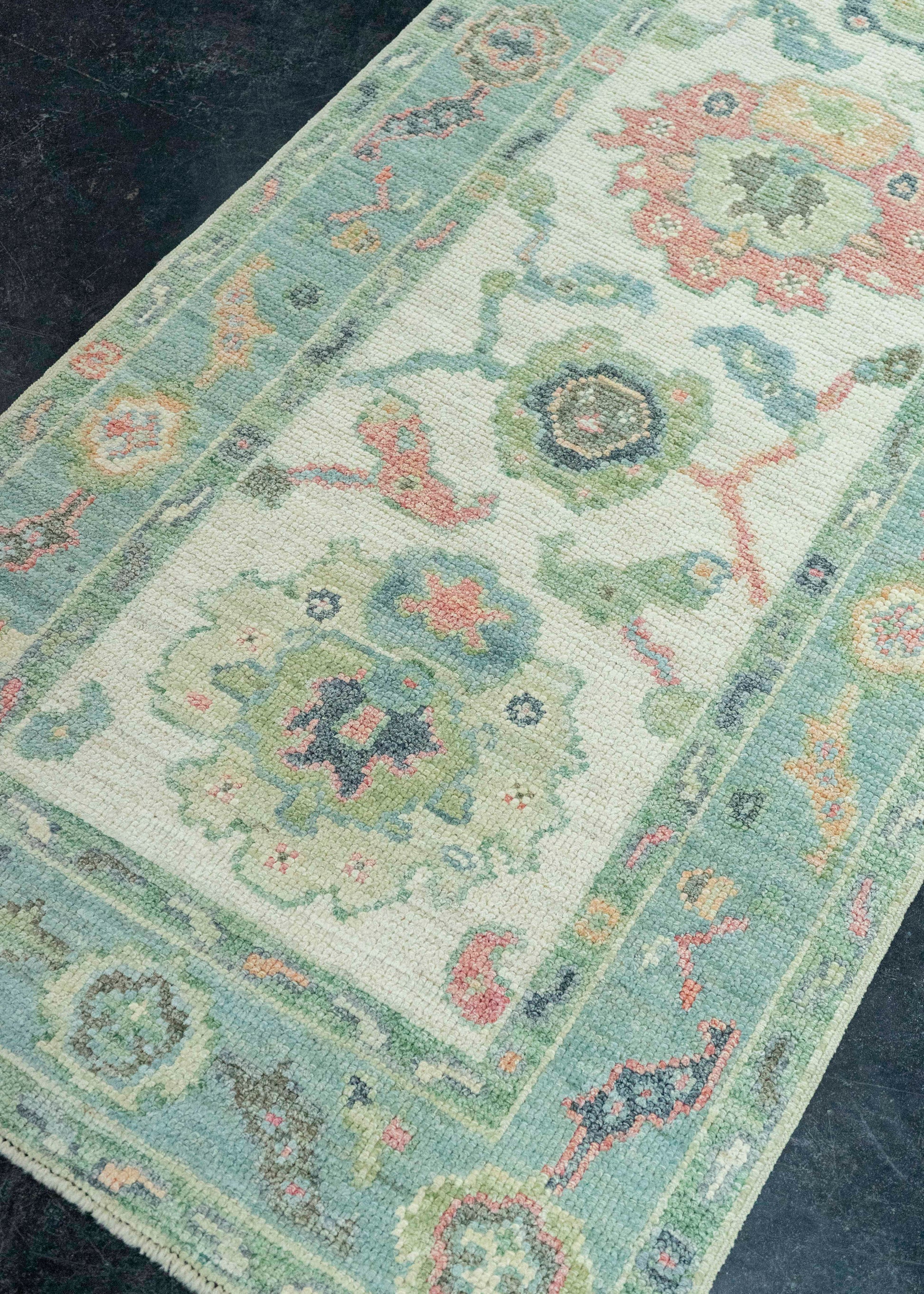 Turkish Oushak Rug 2'8" x 10'4" #20259