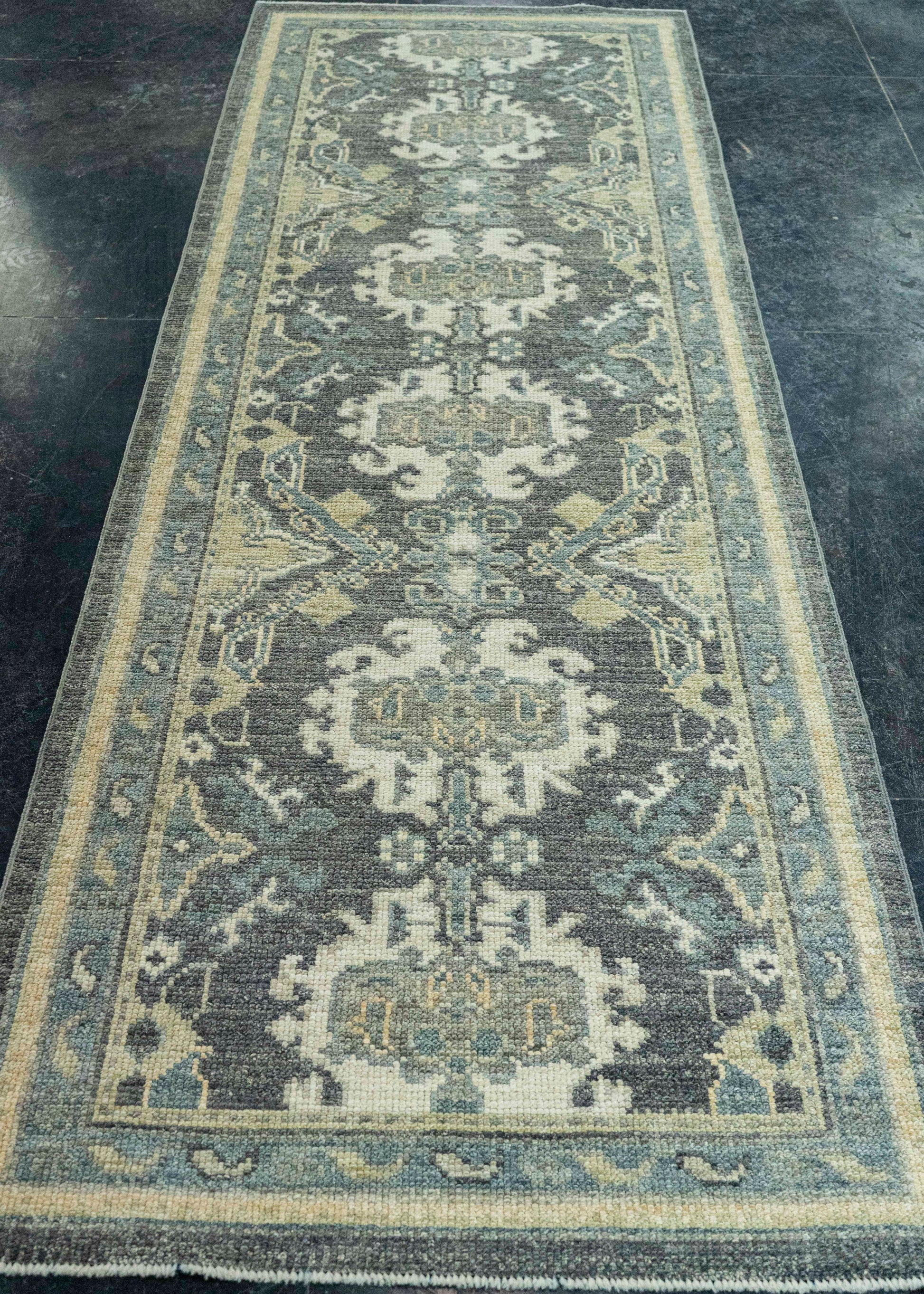 Turkish Oushak Rug 2'10" x 8'8" #20260