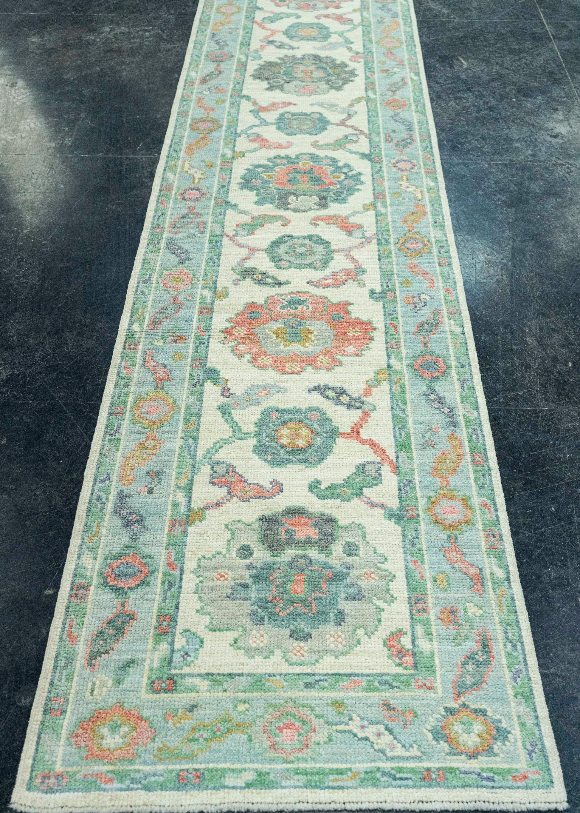 Turkish Oushak Rug 2'4" x 10'2" #20264