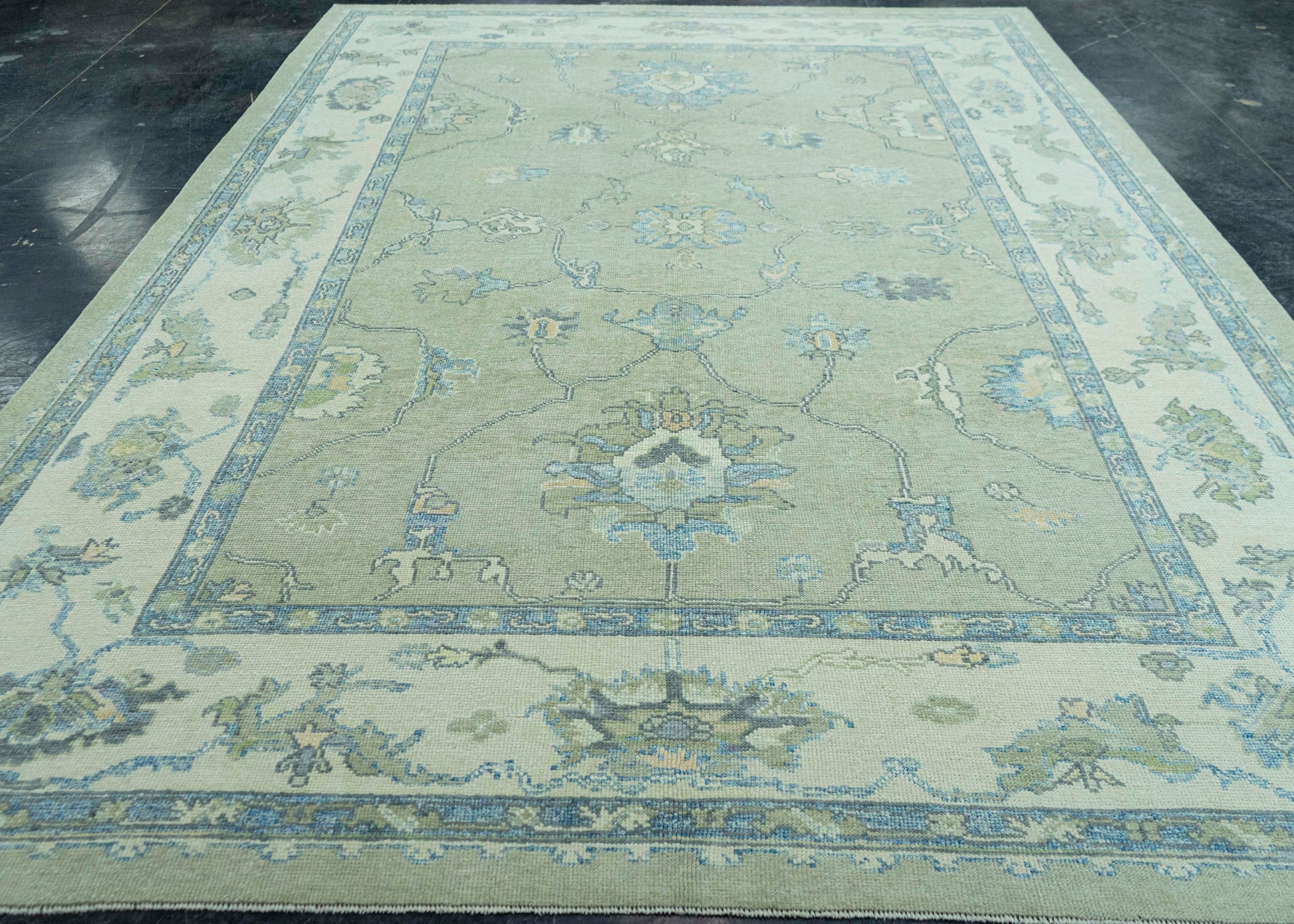 Turkish Oushak Rug 8'10" x 12'5" #19187