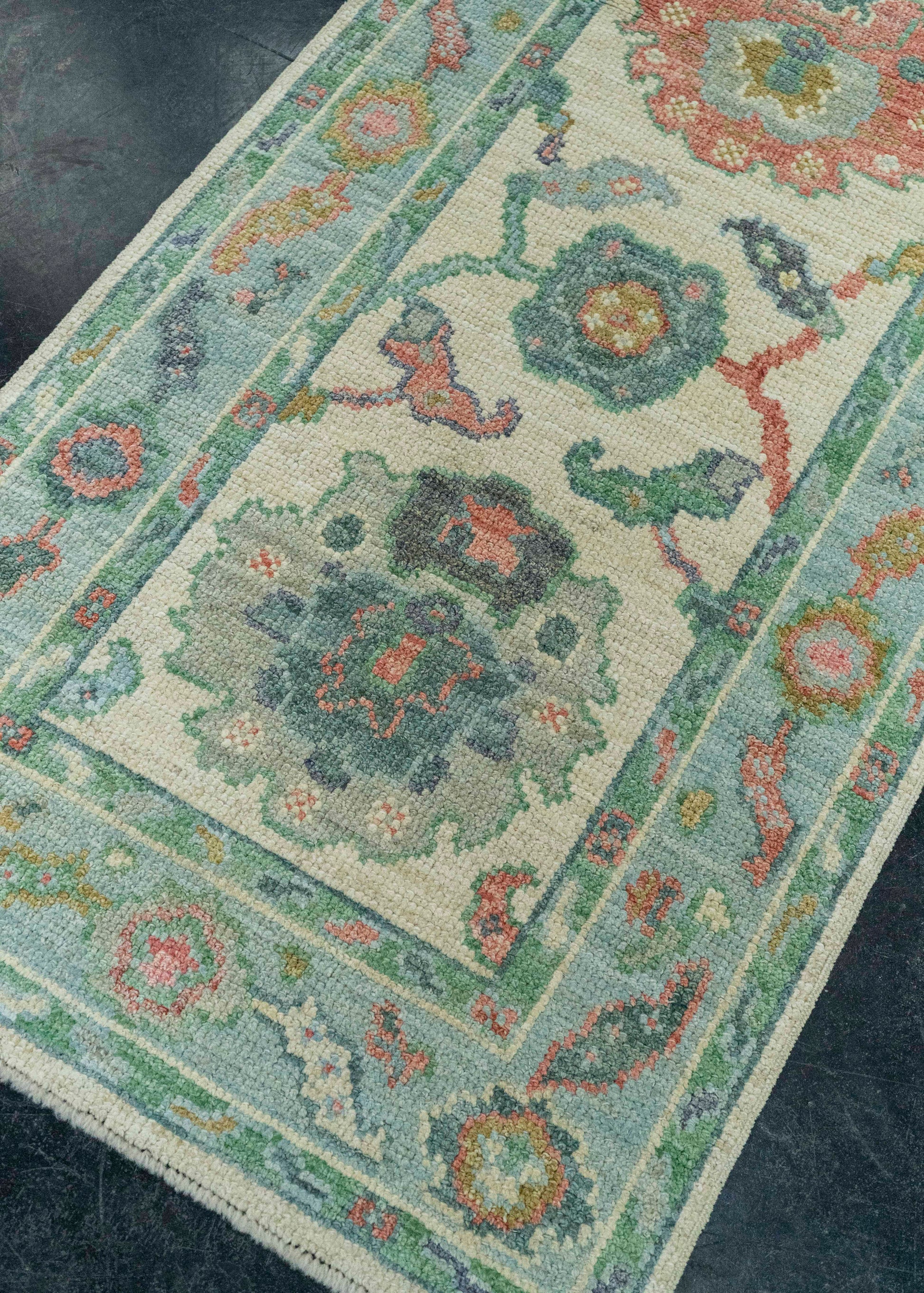 Turkish Oushak Rug 2'4" x 10'2" #20264