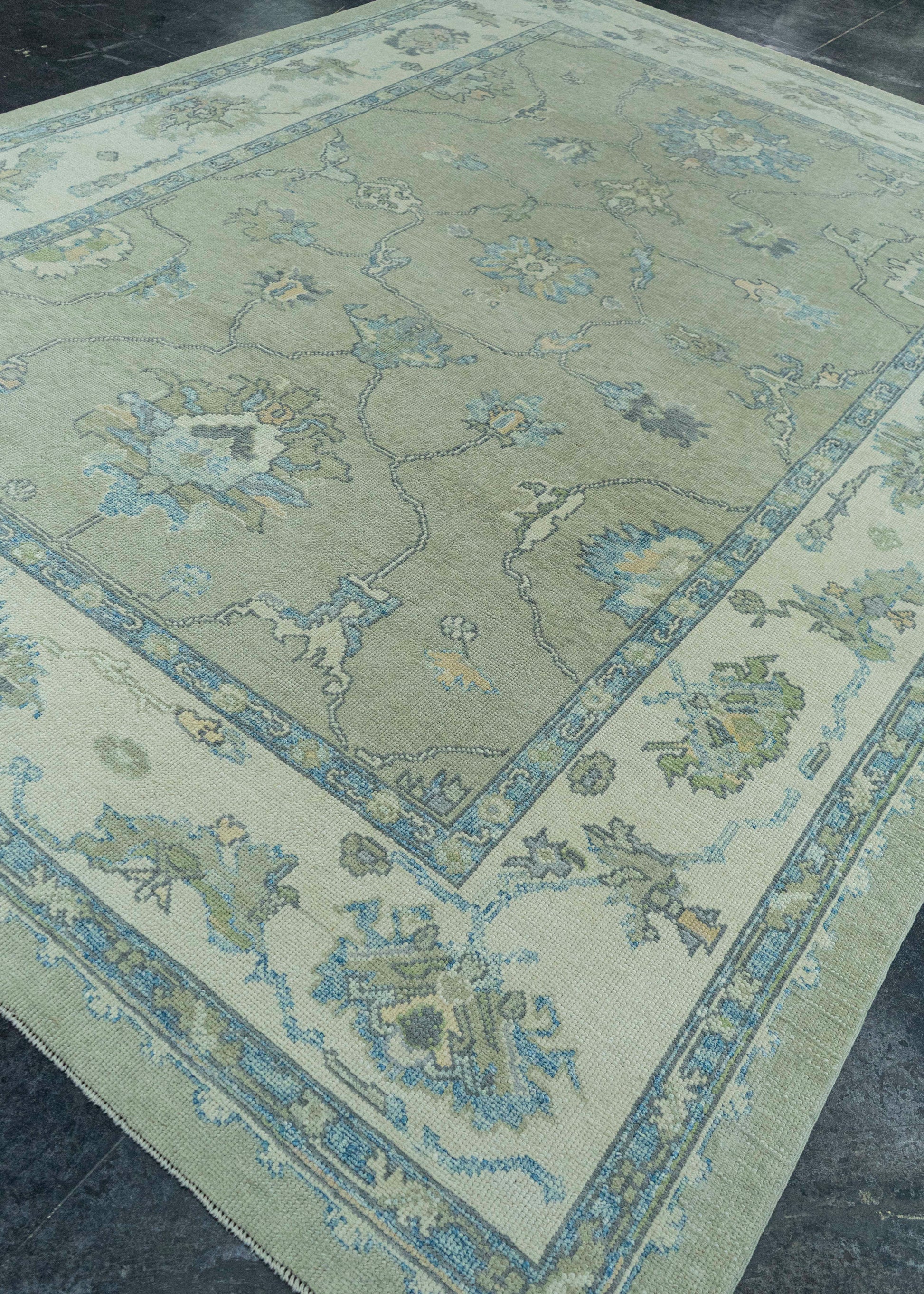 Turkish Oushak Rug 8'10" x 12'5" #19187
