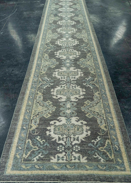 Turkish Oushak Rug 2'11" x 17'11" #20253
