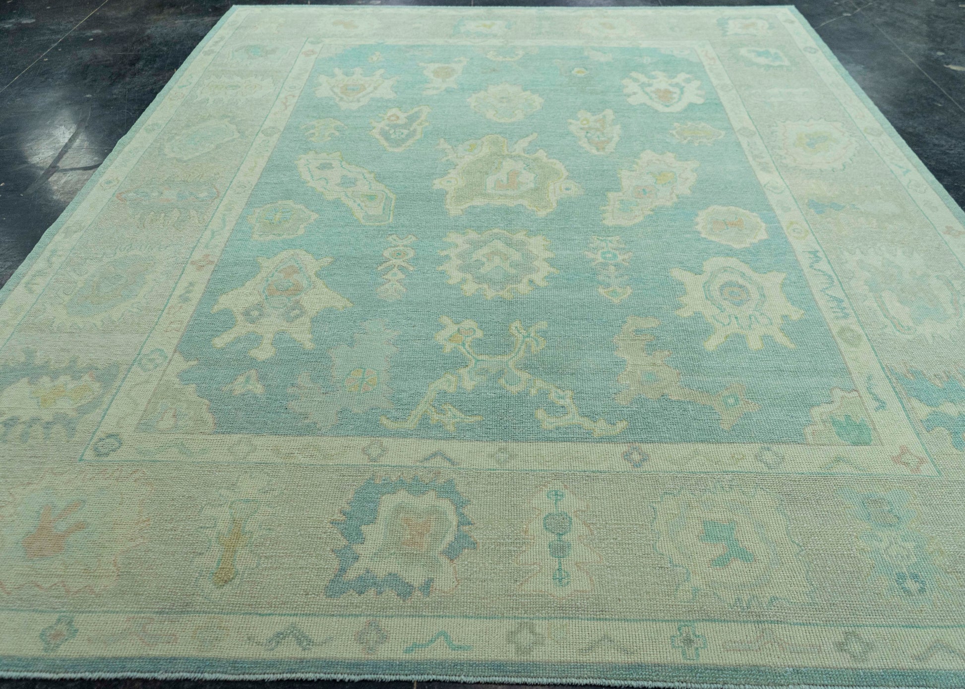 Turkish Oushak Rug 8'10" x 11'3" #19098