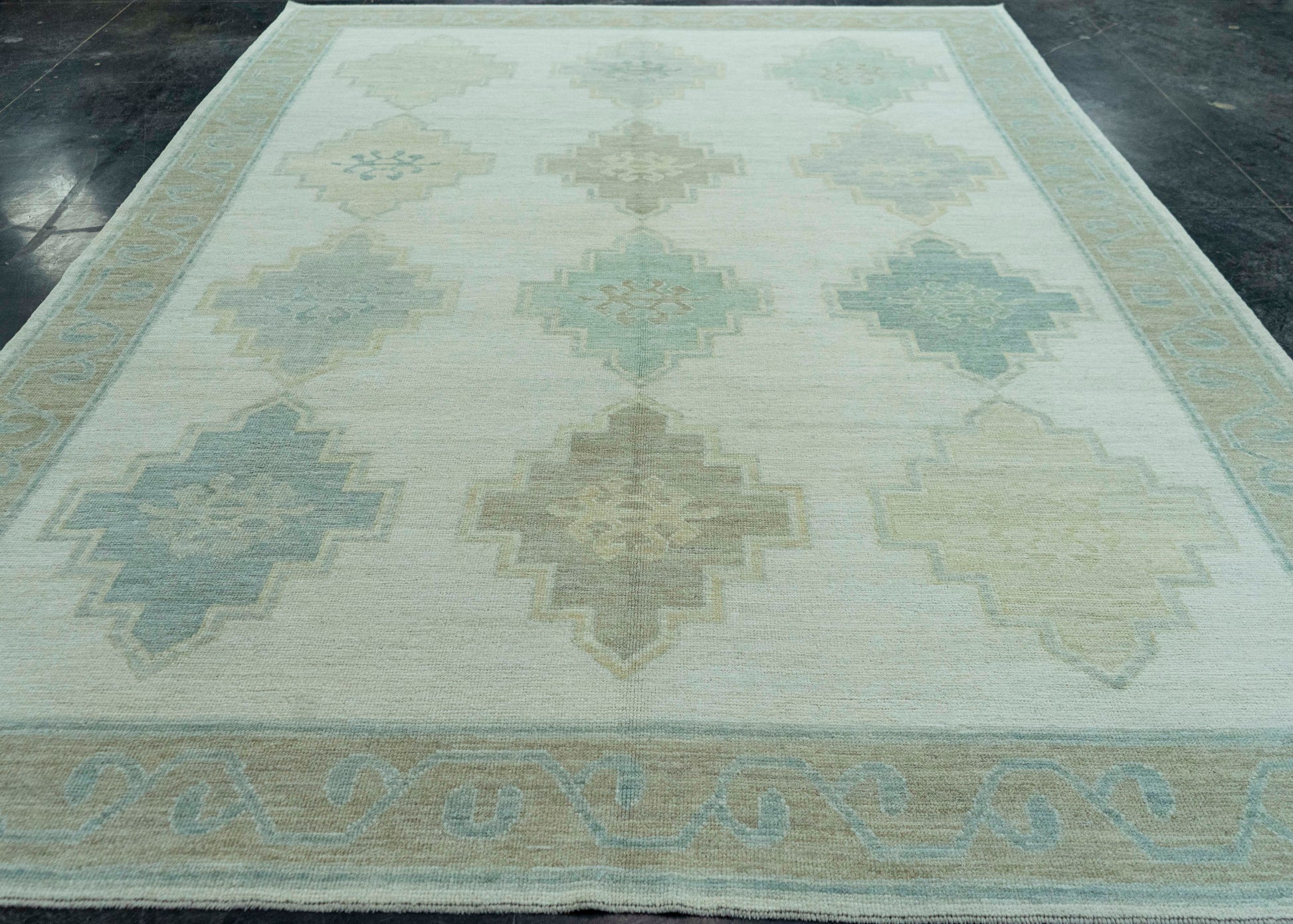 Turkish Oushak Rug 9' x 12'2" #19253