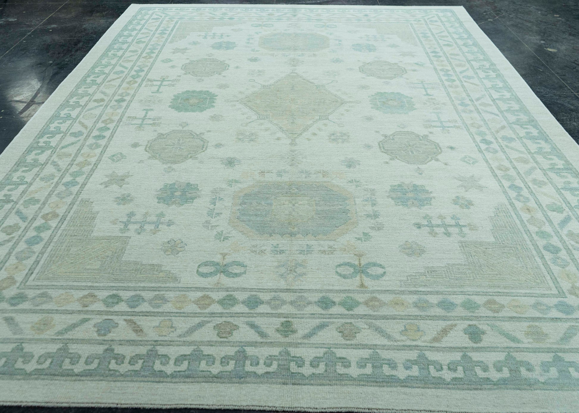 Turkish Oushak Rug 9'4" x 12'6" #19402