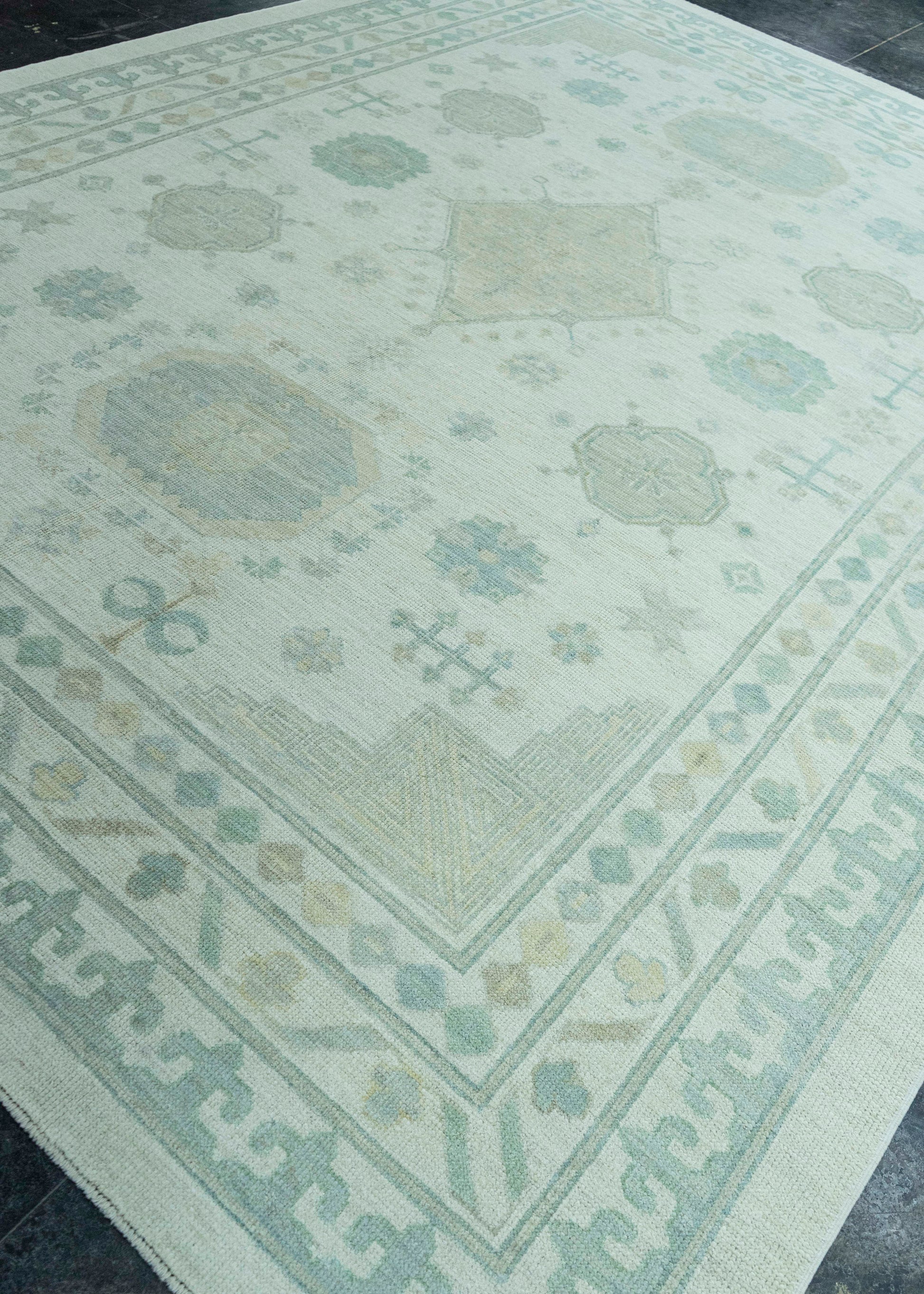 Turkish Oushak Rug 9'4" x 12'6" #19402