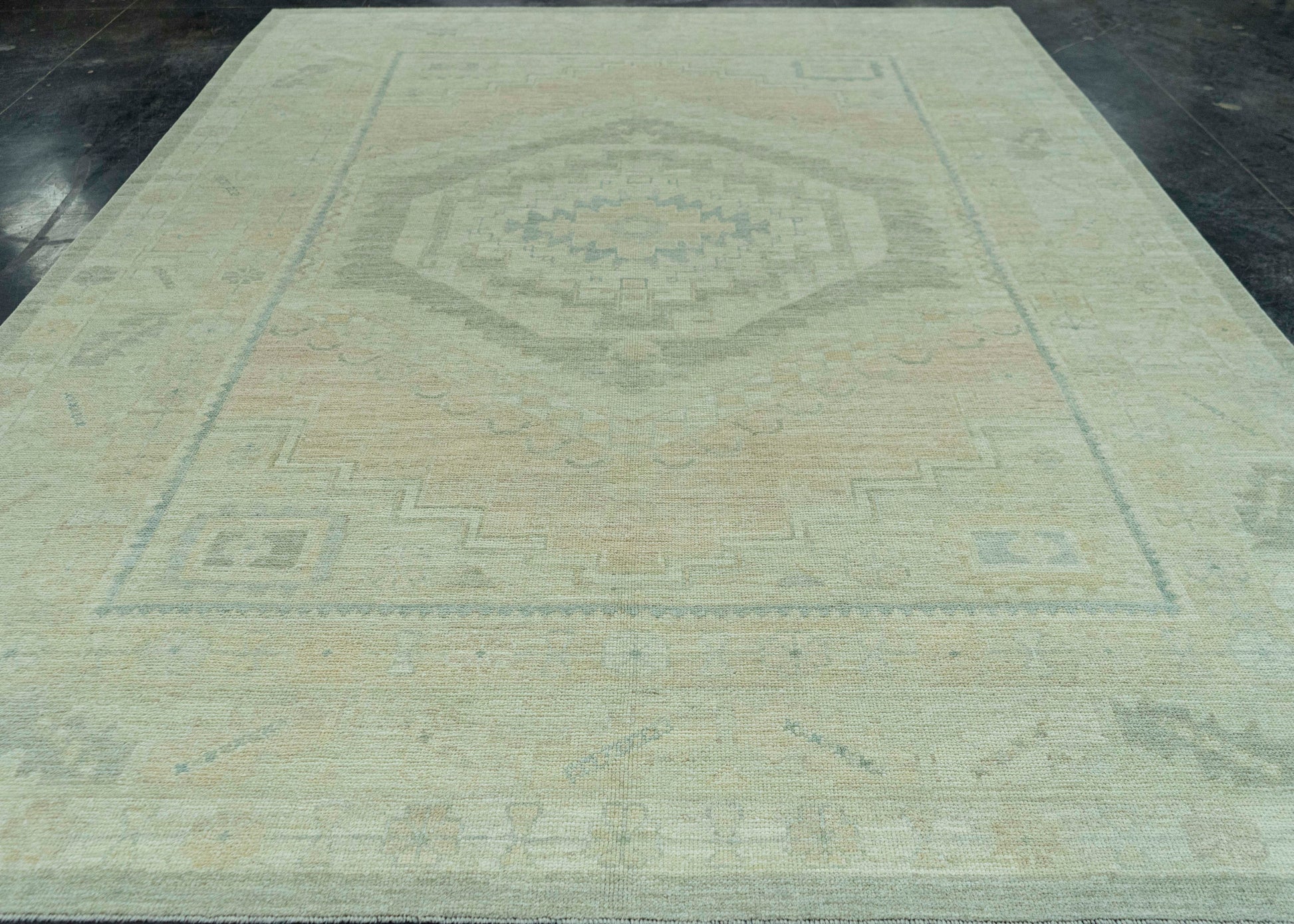 Turkish Oushak Rug 9'2" x 12'3" #19350