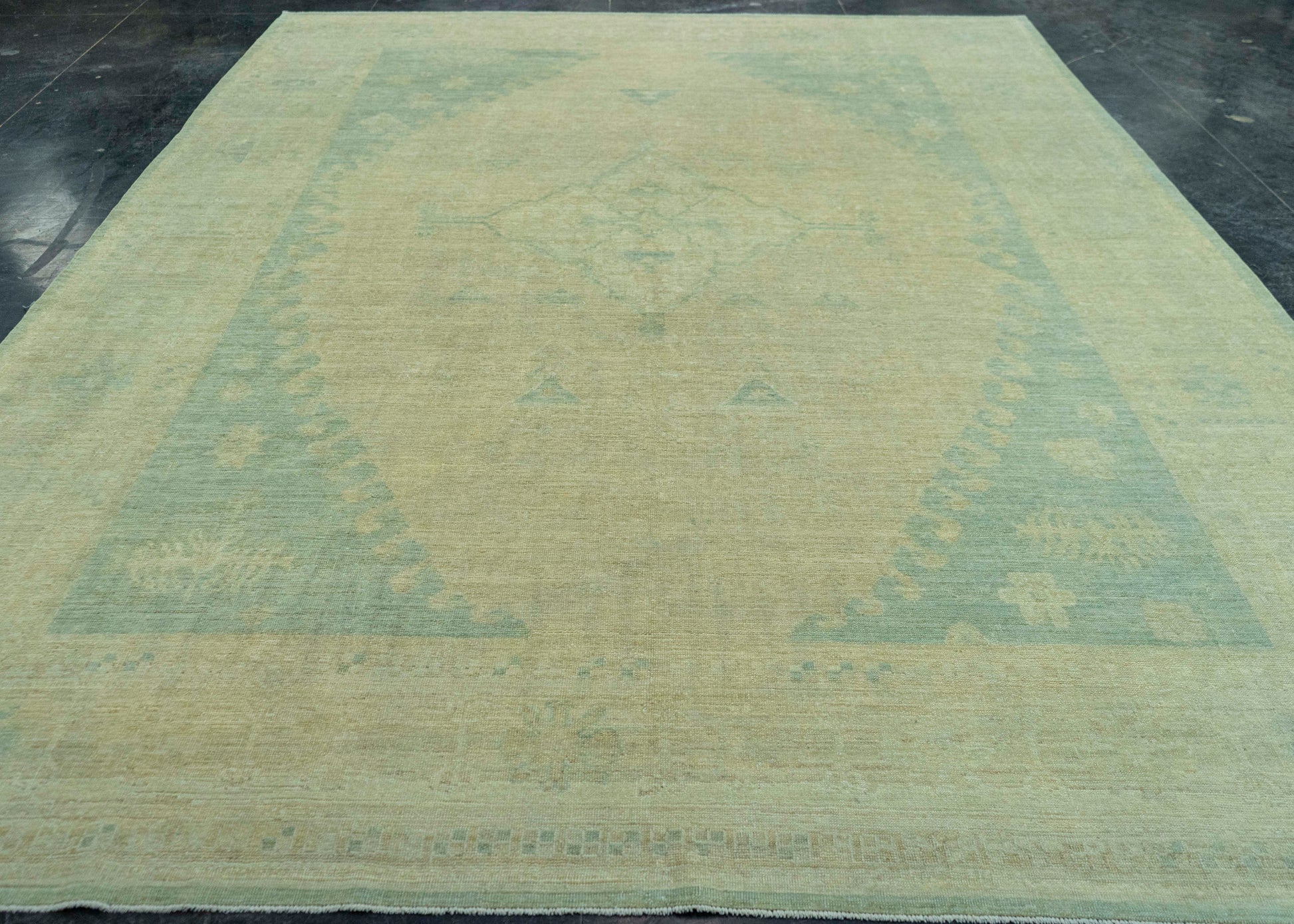 Turkish Oushak Antique Look Rug 9'4" x 12'5" #20073