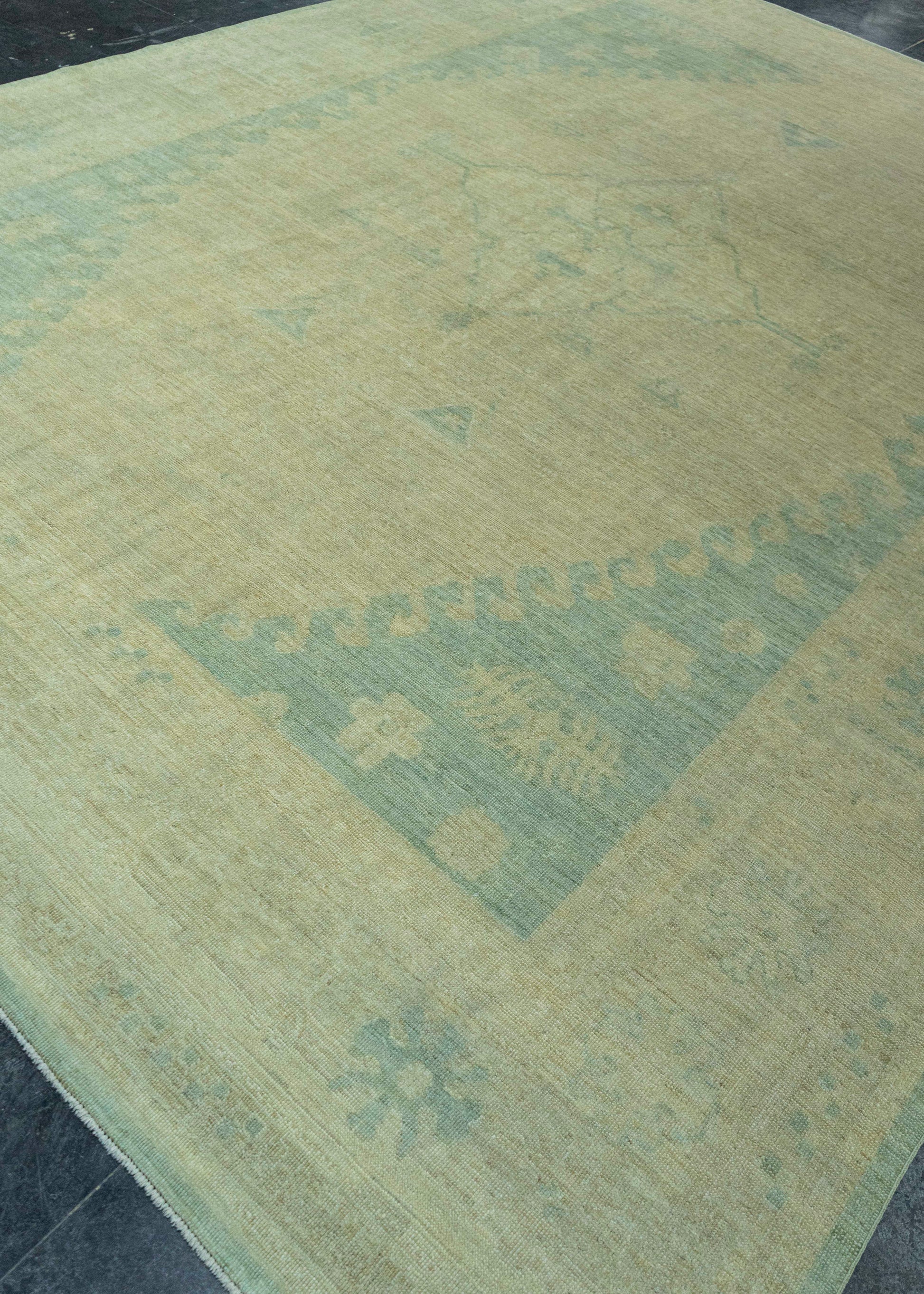 Turkish Oushak Antique Look Rug 9'4" x 12'5" #20073