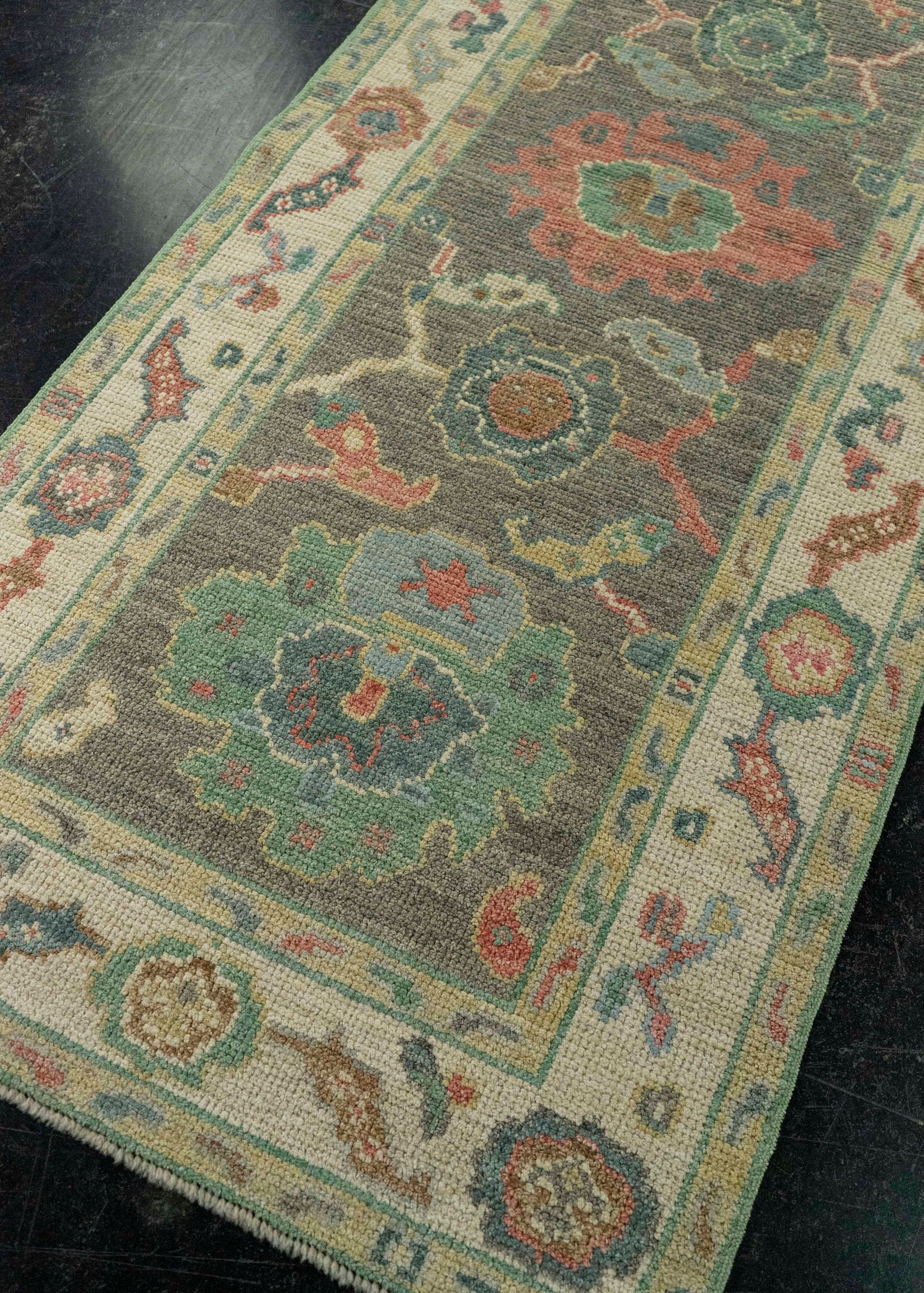 Turkish Oushak Rug 2'6" x 6'3" #20258