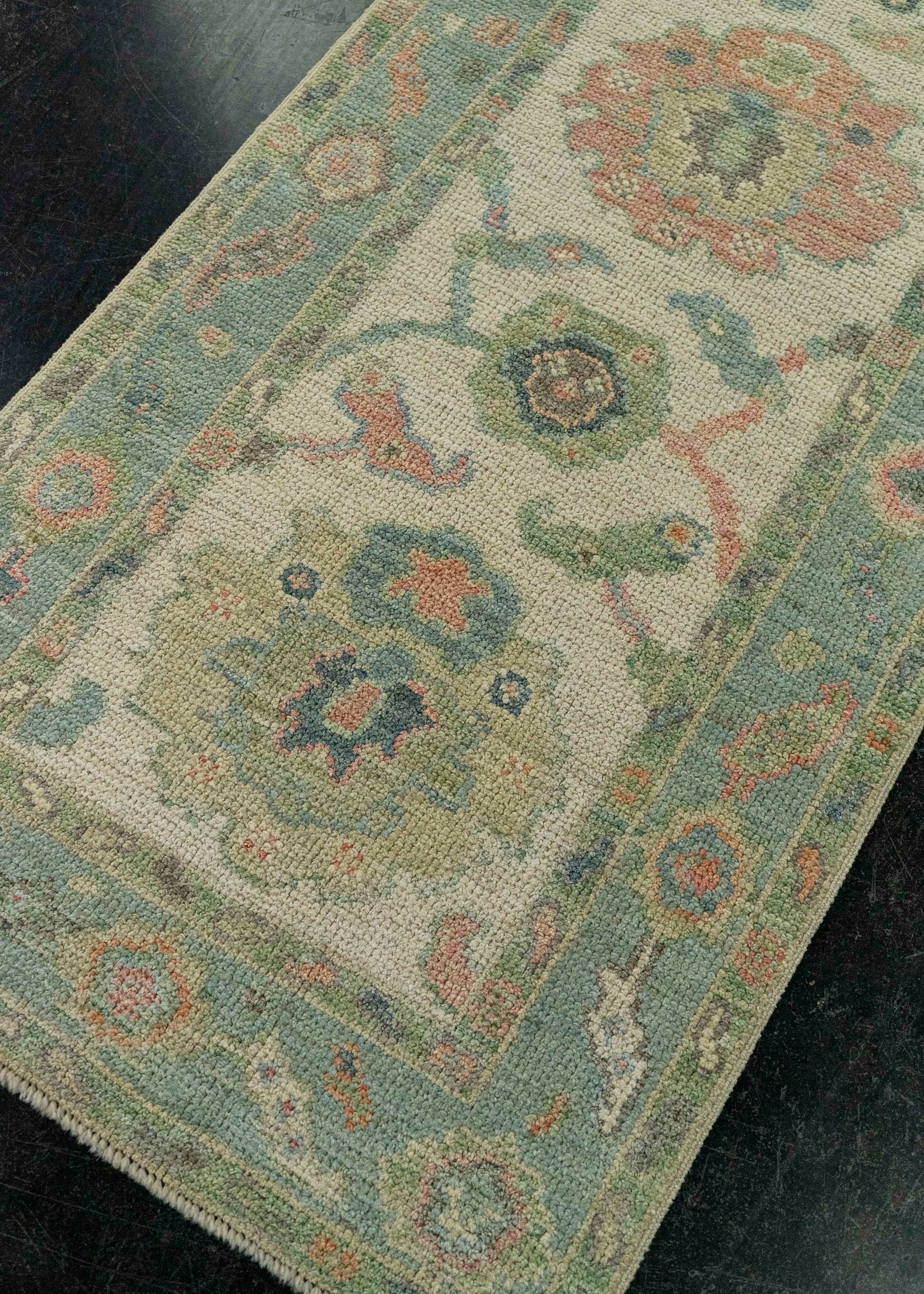Turkish Oushak Rug 2'3" x 5'9" #20220
