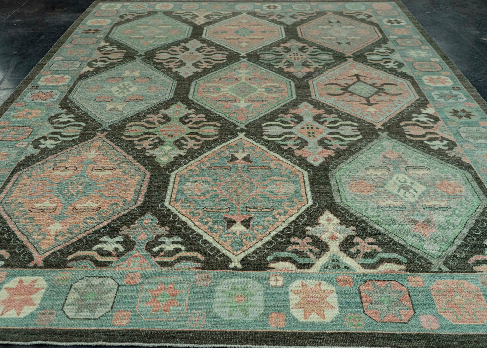 Turkish Oushak Rug 9'1" x 12'5" #20023