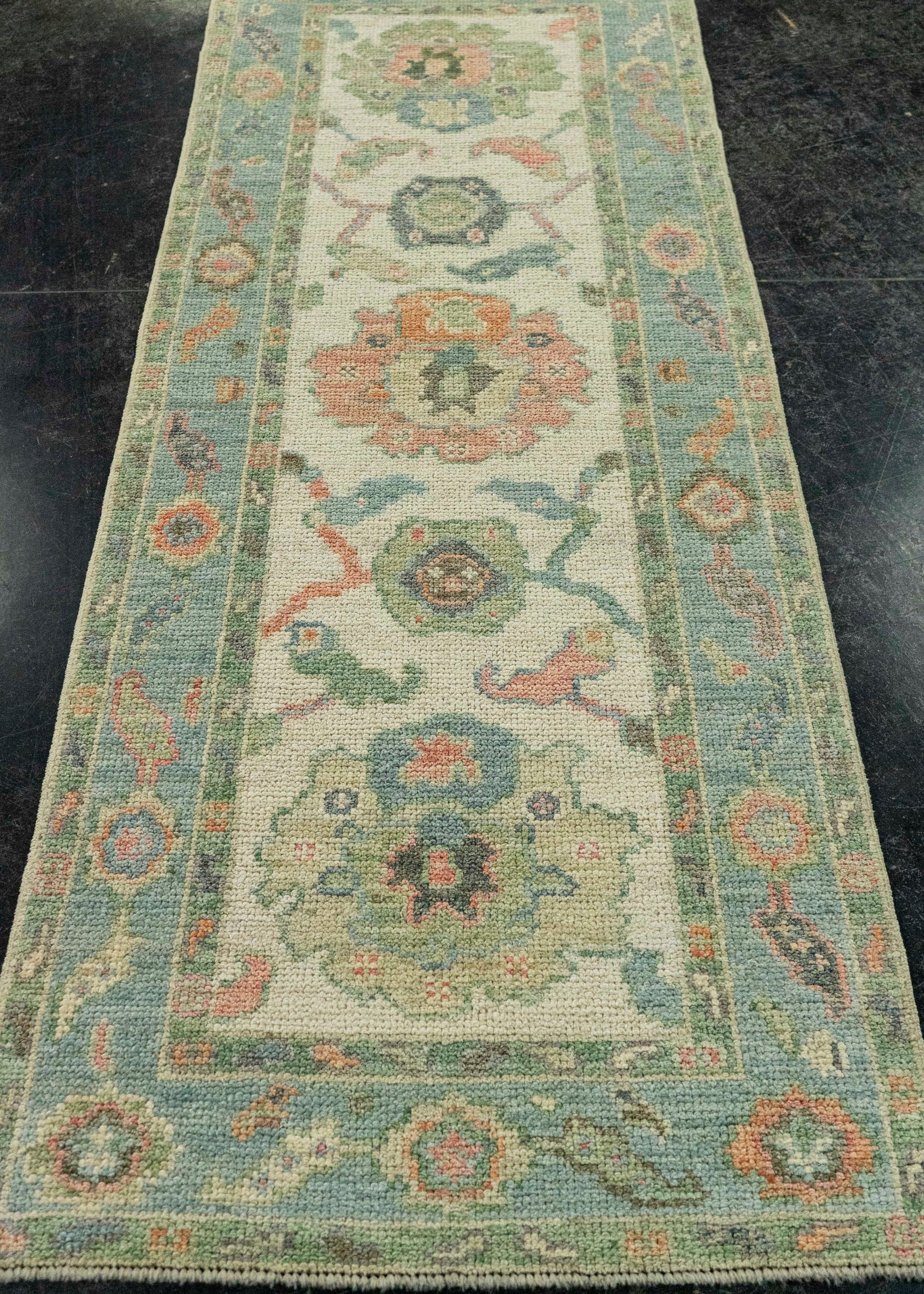 Turkish Oushak Rug 2'3" x 6'2" #20219