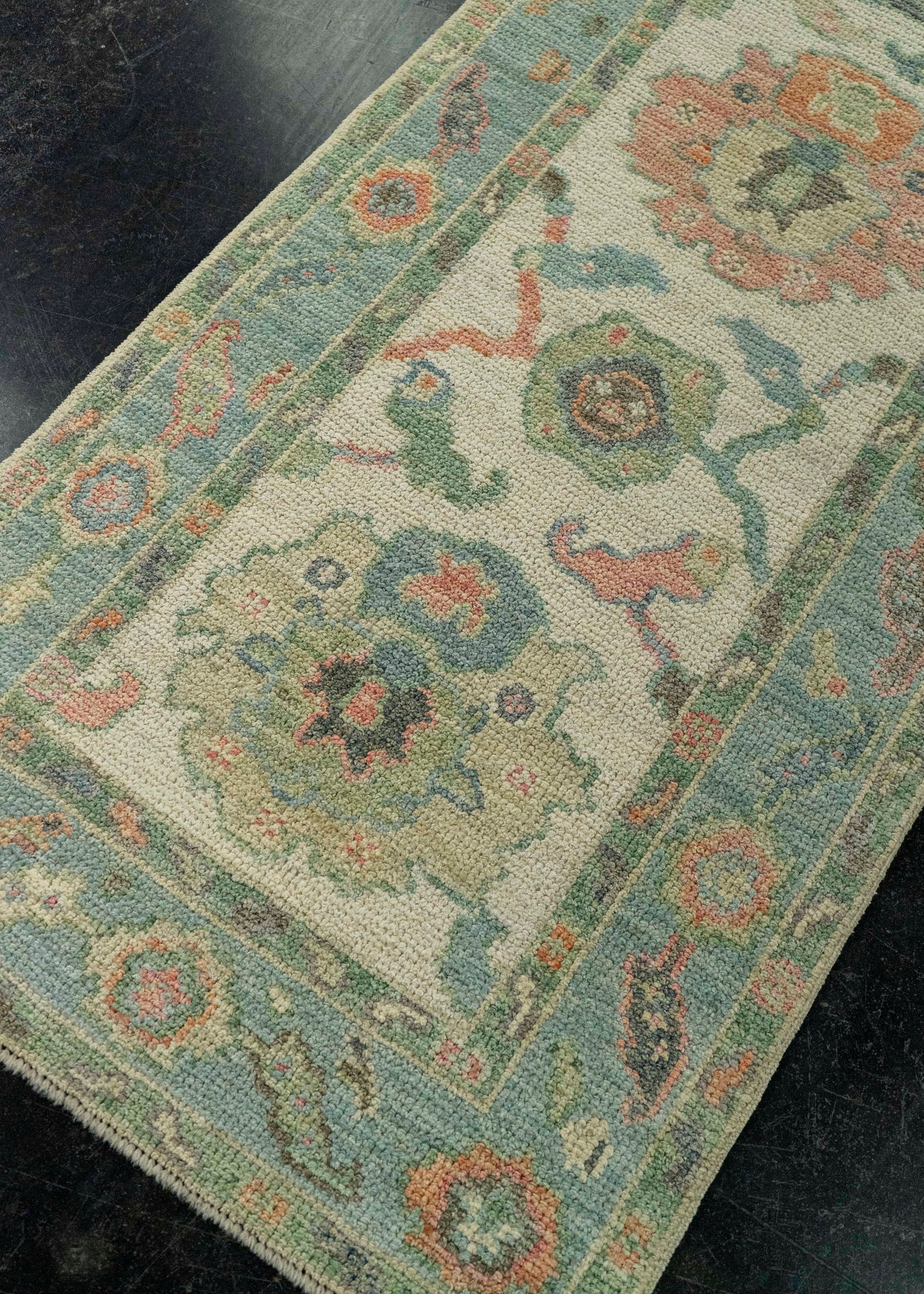 Turkish Oushak Rug 2'3" x 6'2" #20219