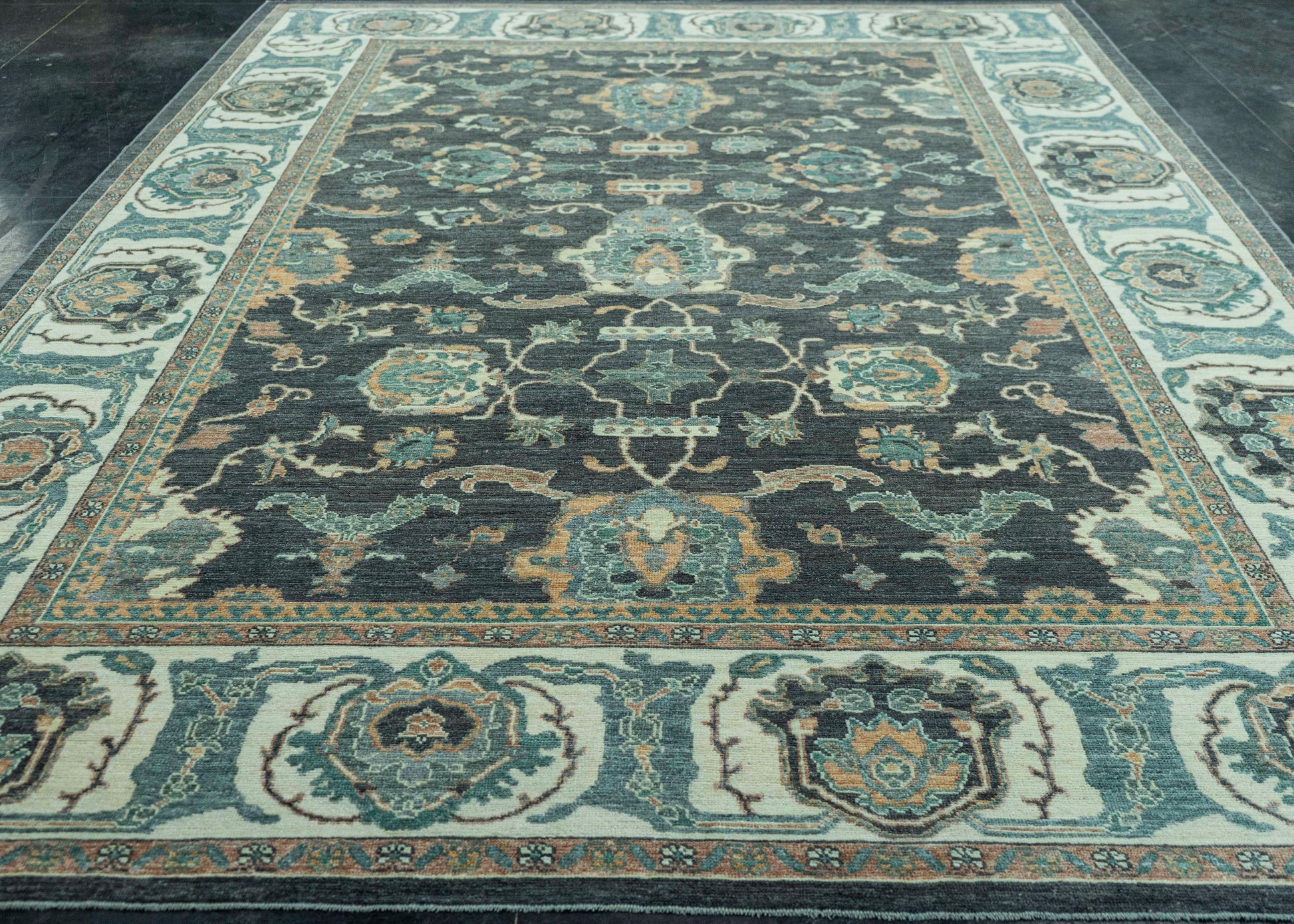 Turkish Oushak Antique Look Rug 9'3" x 13'2" #20061