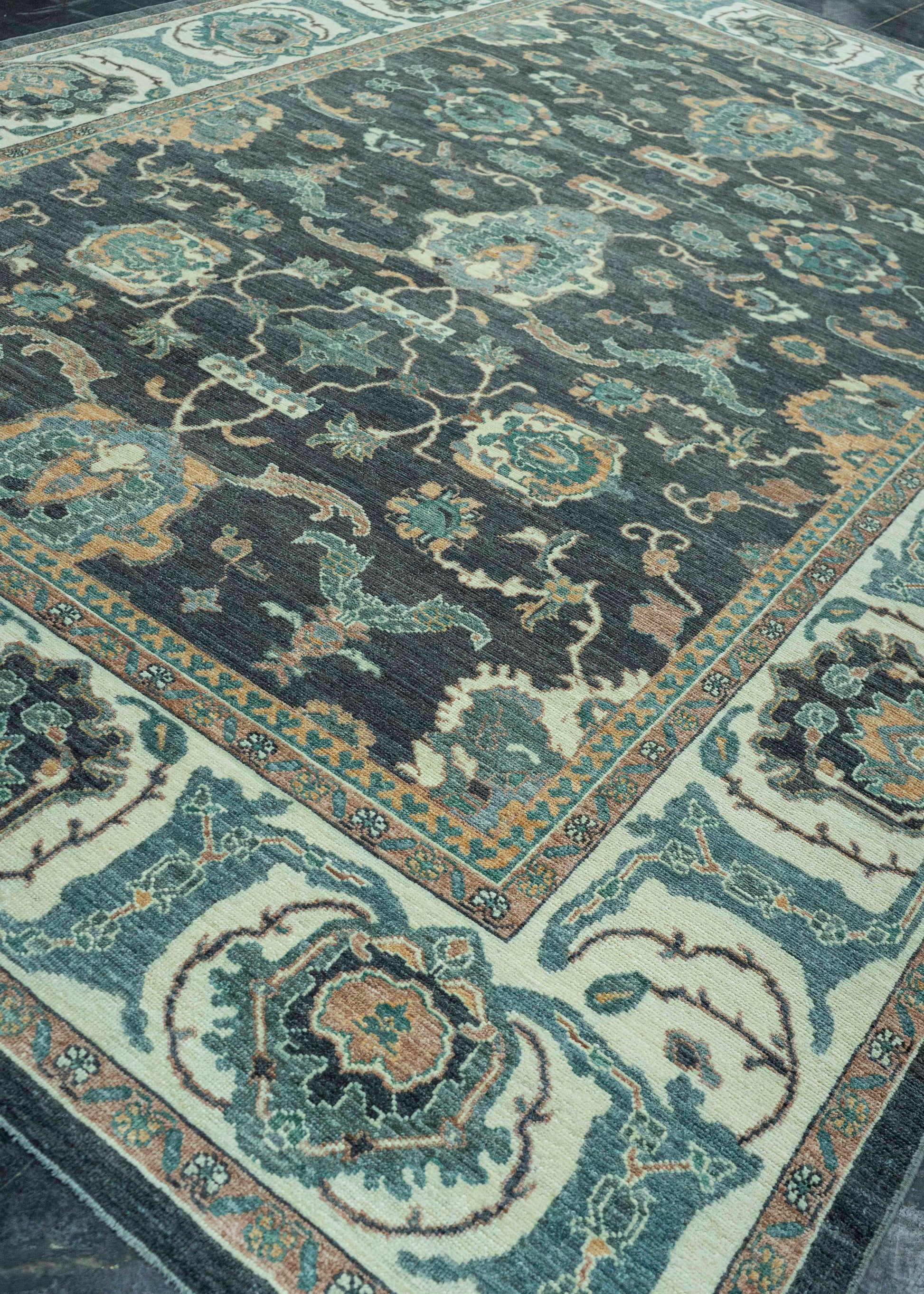 Turkish Oushak Antique Look Rug 9'3" x 13'2" #20061