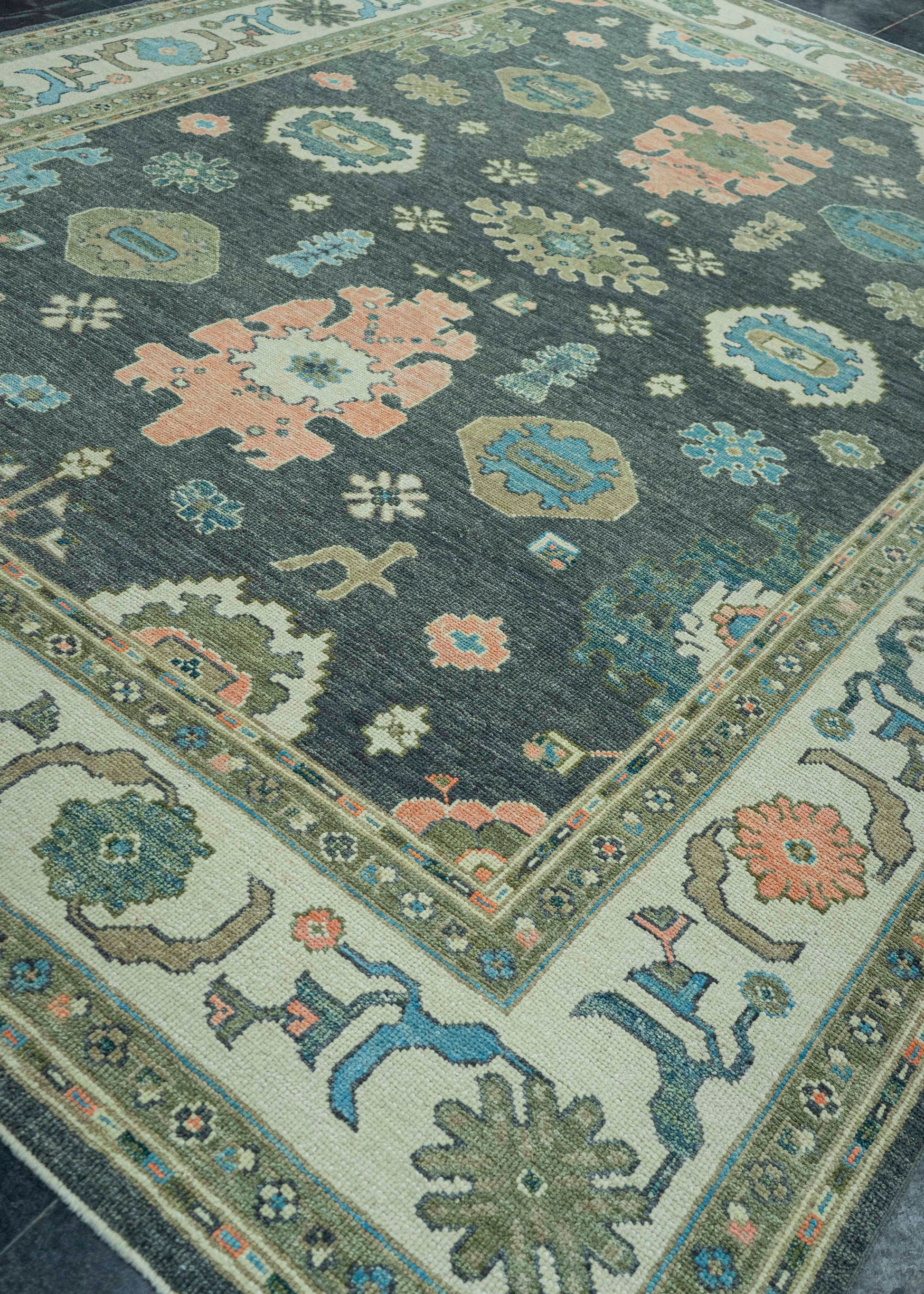 Turkish Oushak Rug 9'2" x 12'10" #19201