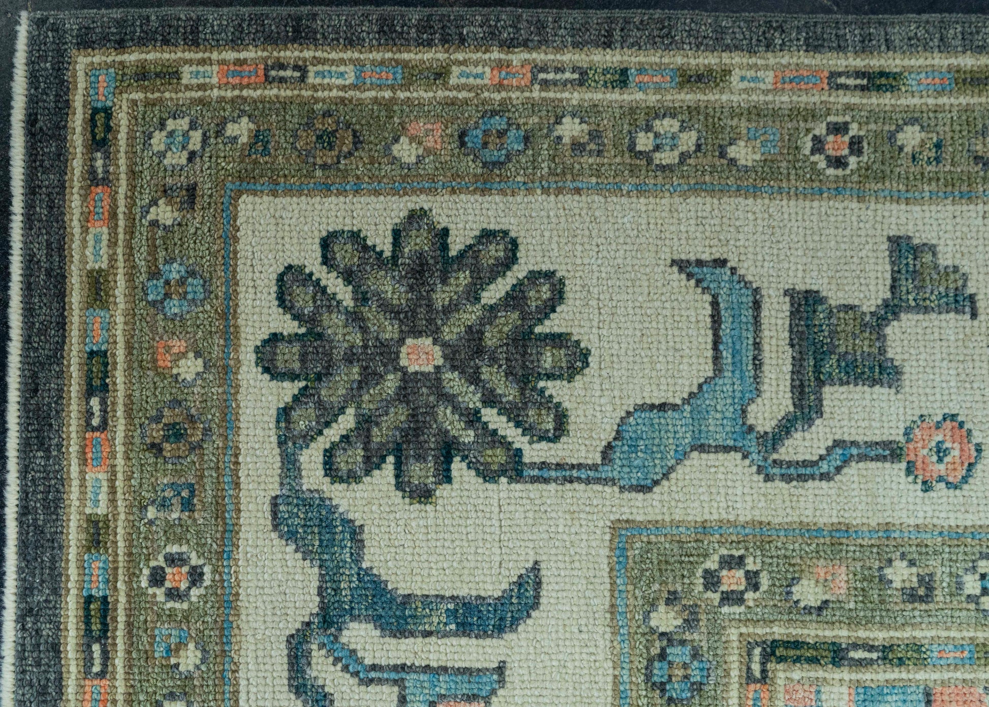 Turkish Oushak Rug 9'2" x 12'10" #19201