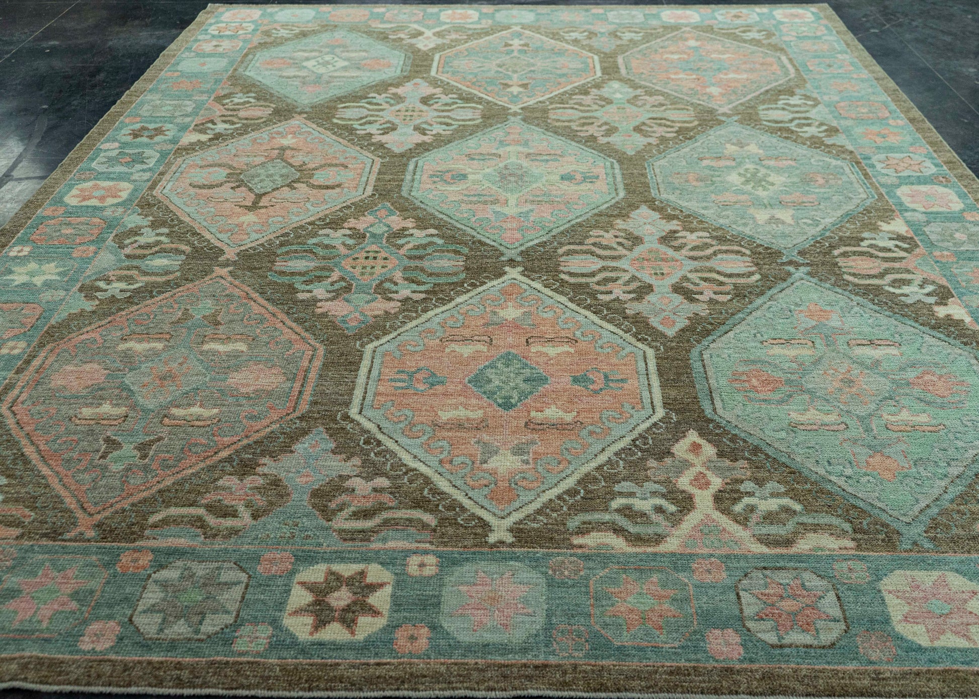 Turkish Oushak Rug 9'3" x 12'5" #20045