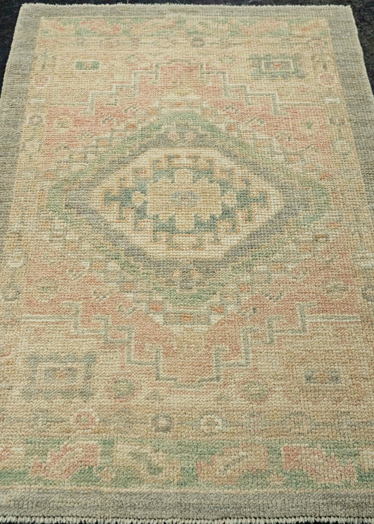 Turkish Oushak Rug 2'6" x 3'8" #20210