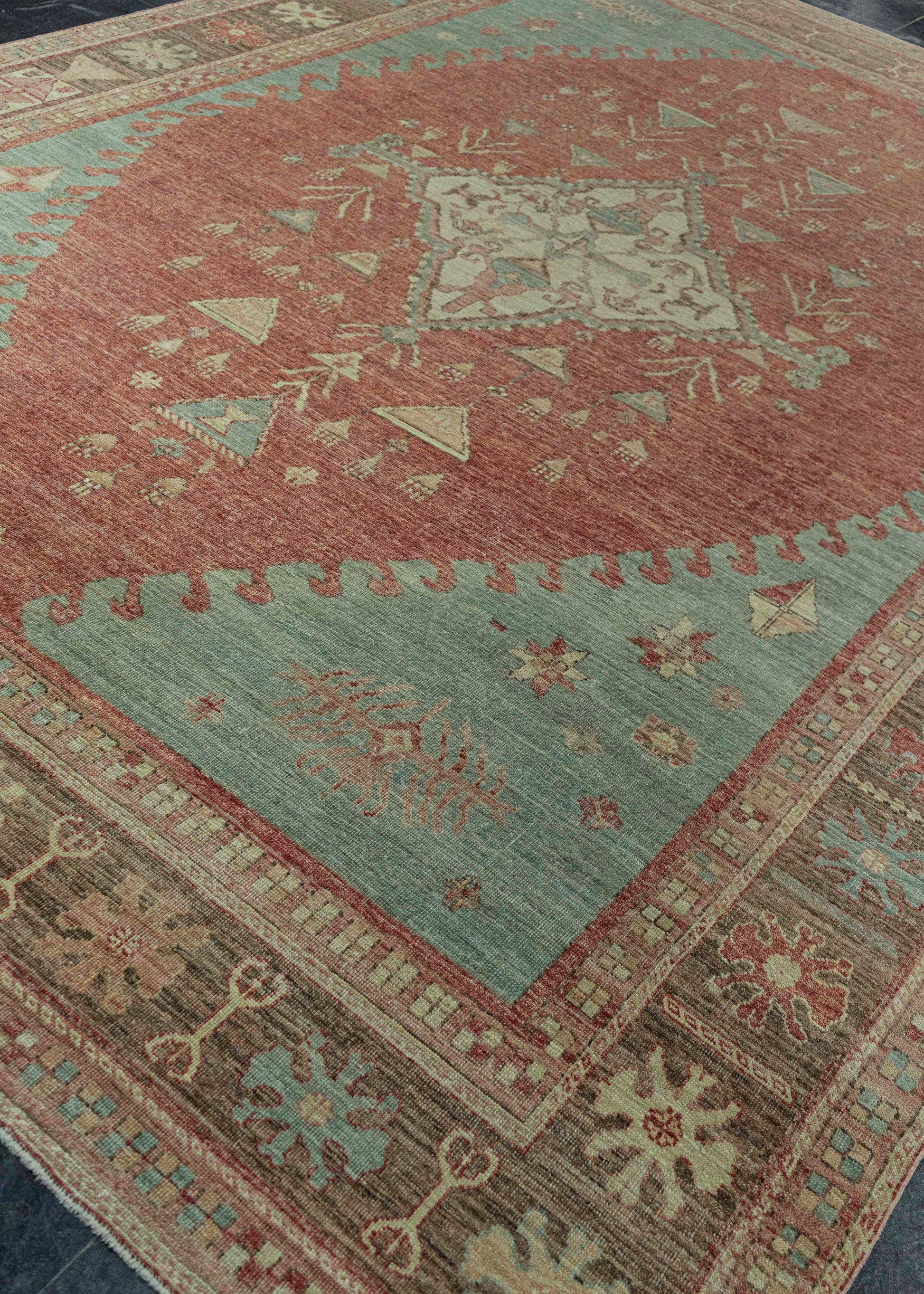 Turkish Oushak Antique Look Rug 8'11" x 12'6" #20070